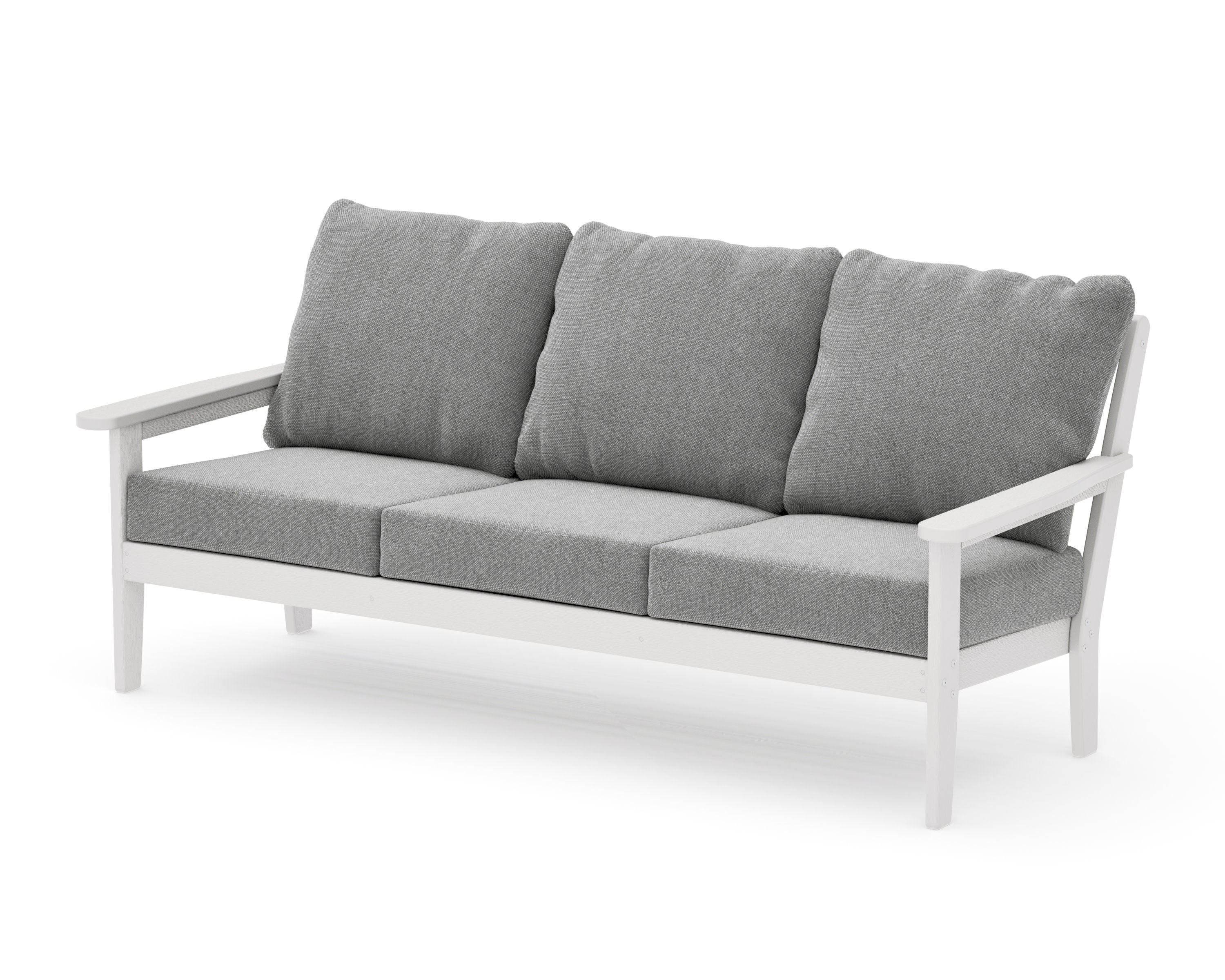 Cottage Deep Seating Sofa in Vintage White / Grey Mist