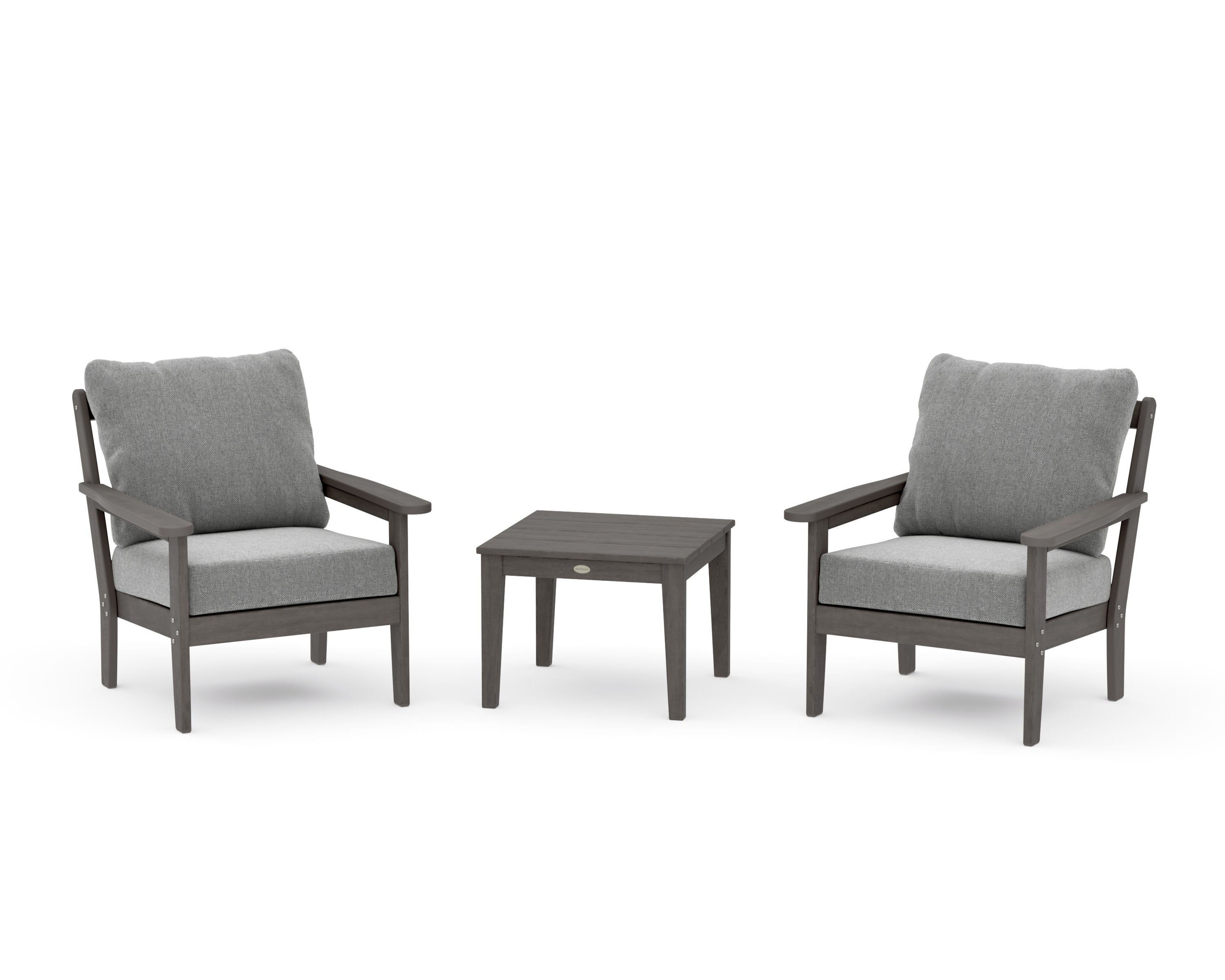 Cottage 3-Piece Deep Seating Set in Driftwood / Grey Mist