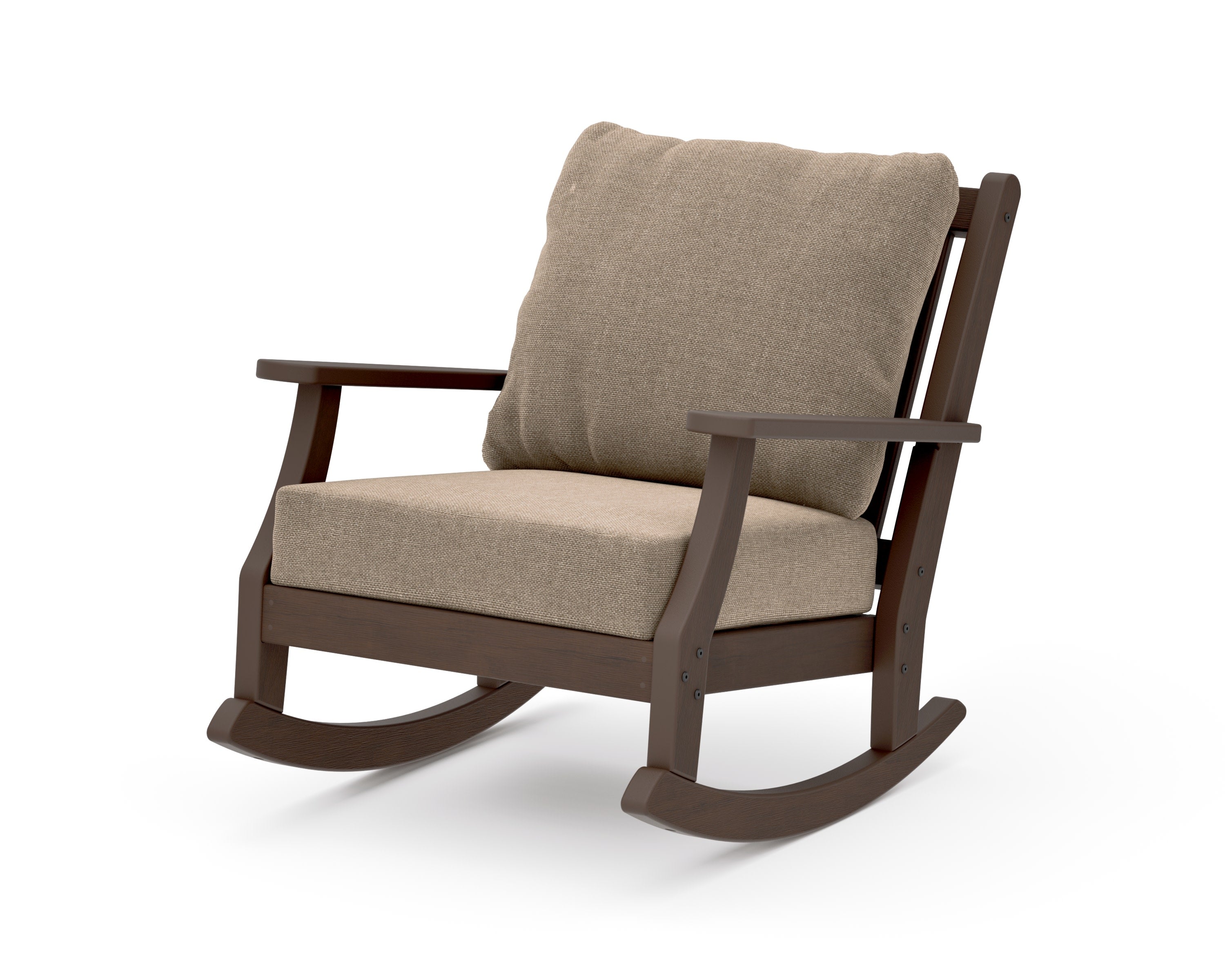 Wovendale Deep Seating Rocking Chair in Kona / Spiced Burlap