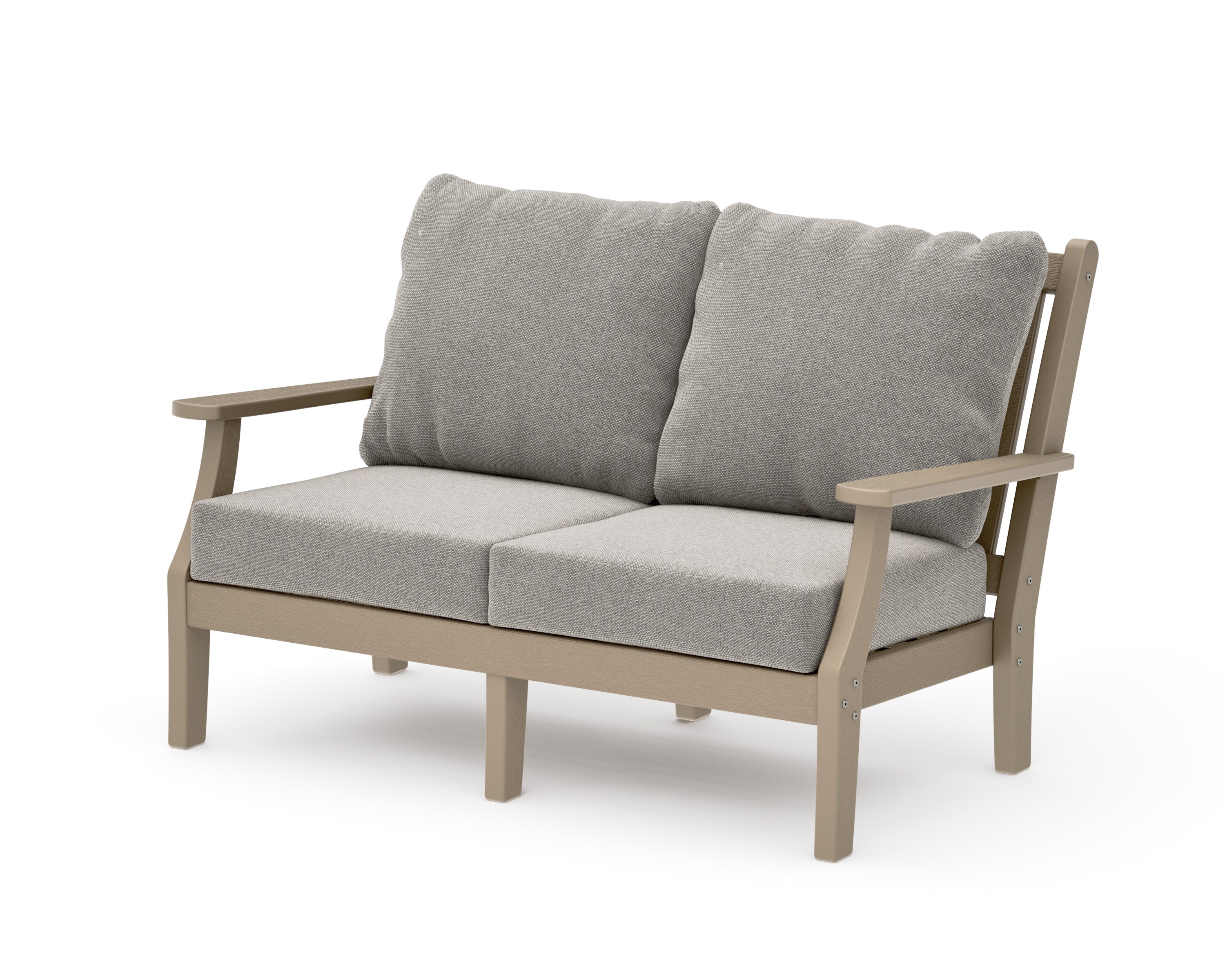Wovendale Deep Seating Loveseat in Vintage Sahara / Weathered Tweed