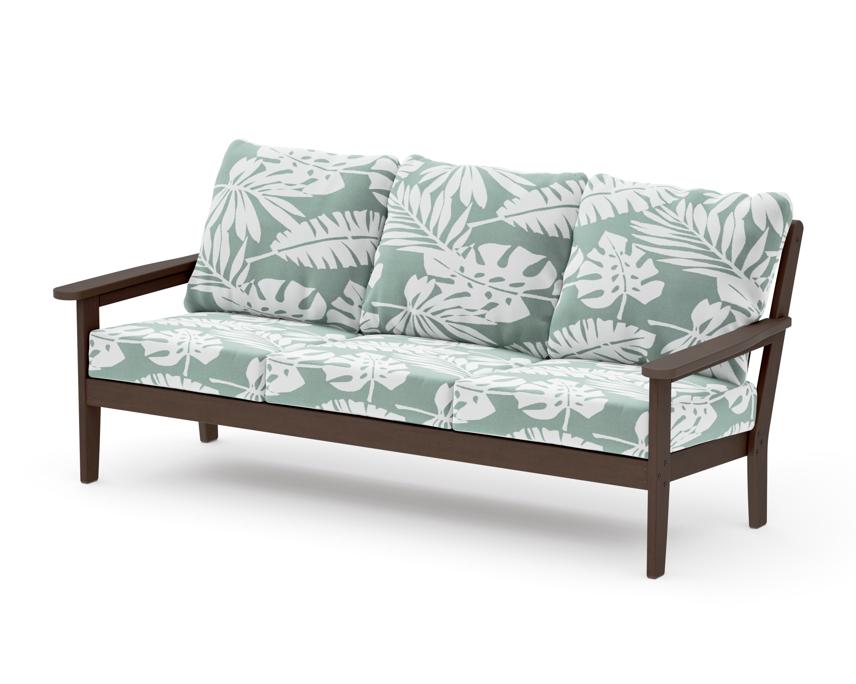 Cottage Deep Seating Sofa in Kona / Leaf Glacier Spa