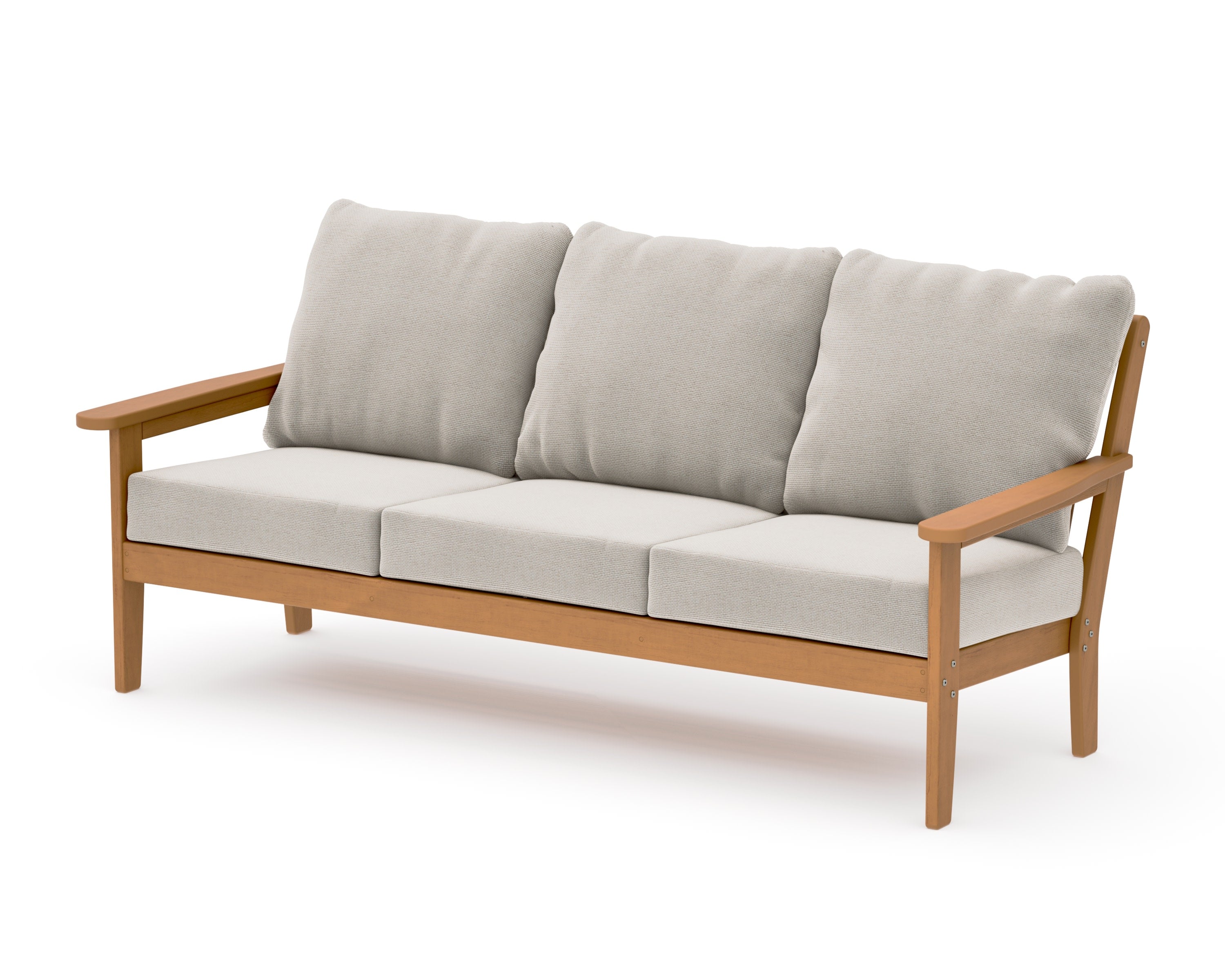 Cottage Deep Seating Sofa in Natural / Dune Burlap
