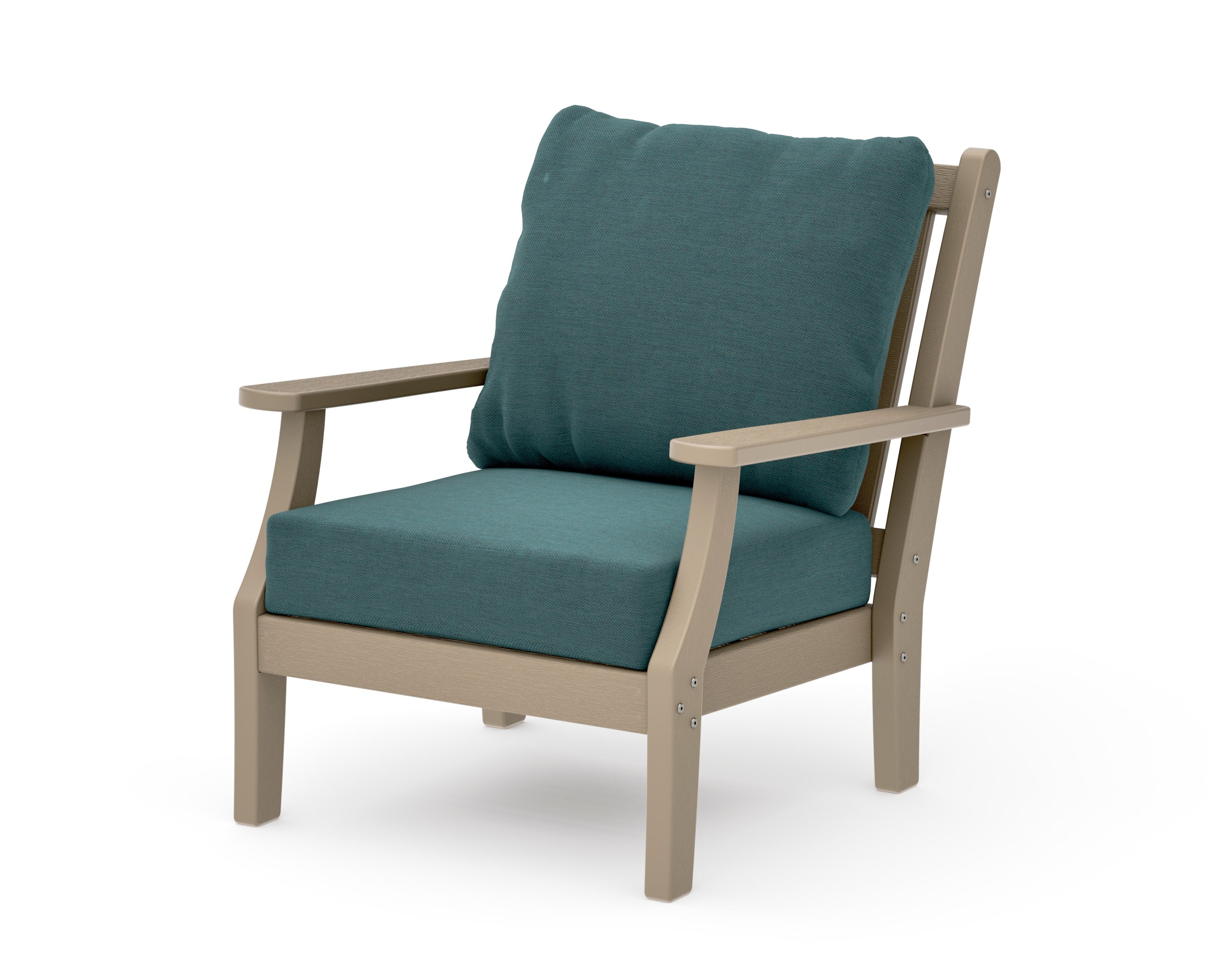 Wovendale Deep Seating Chair in Vintage Sahara / Ocean Teal