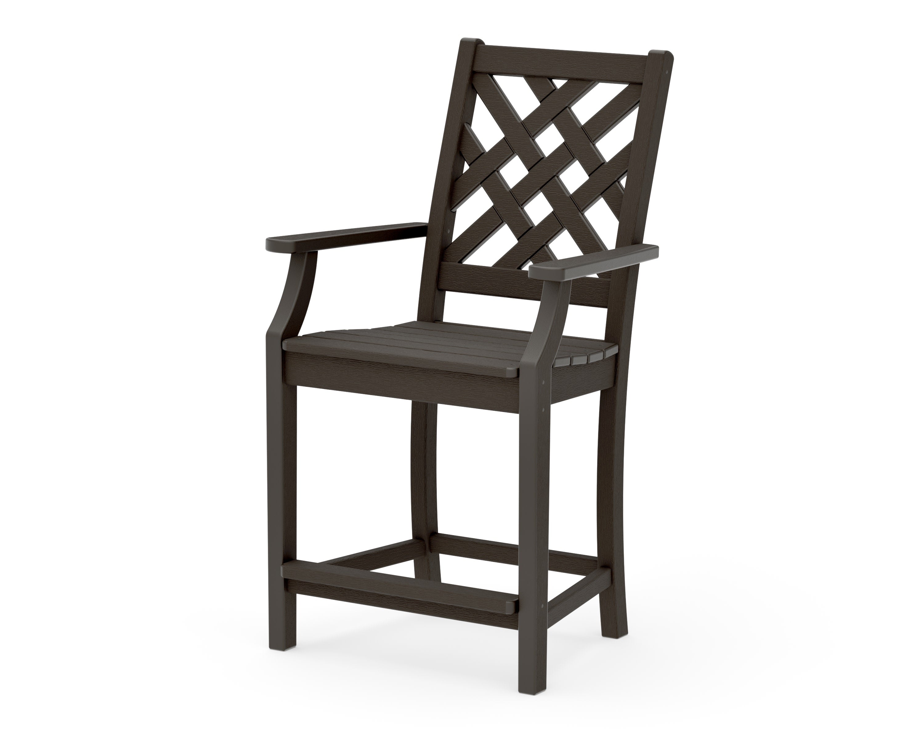 Wovendale Counter Arm Chair in Vintage Coffee