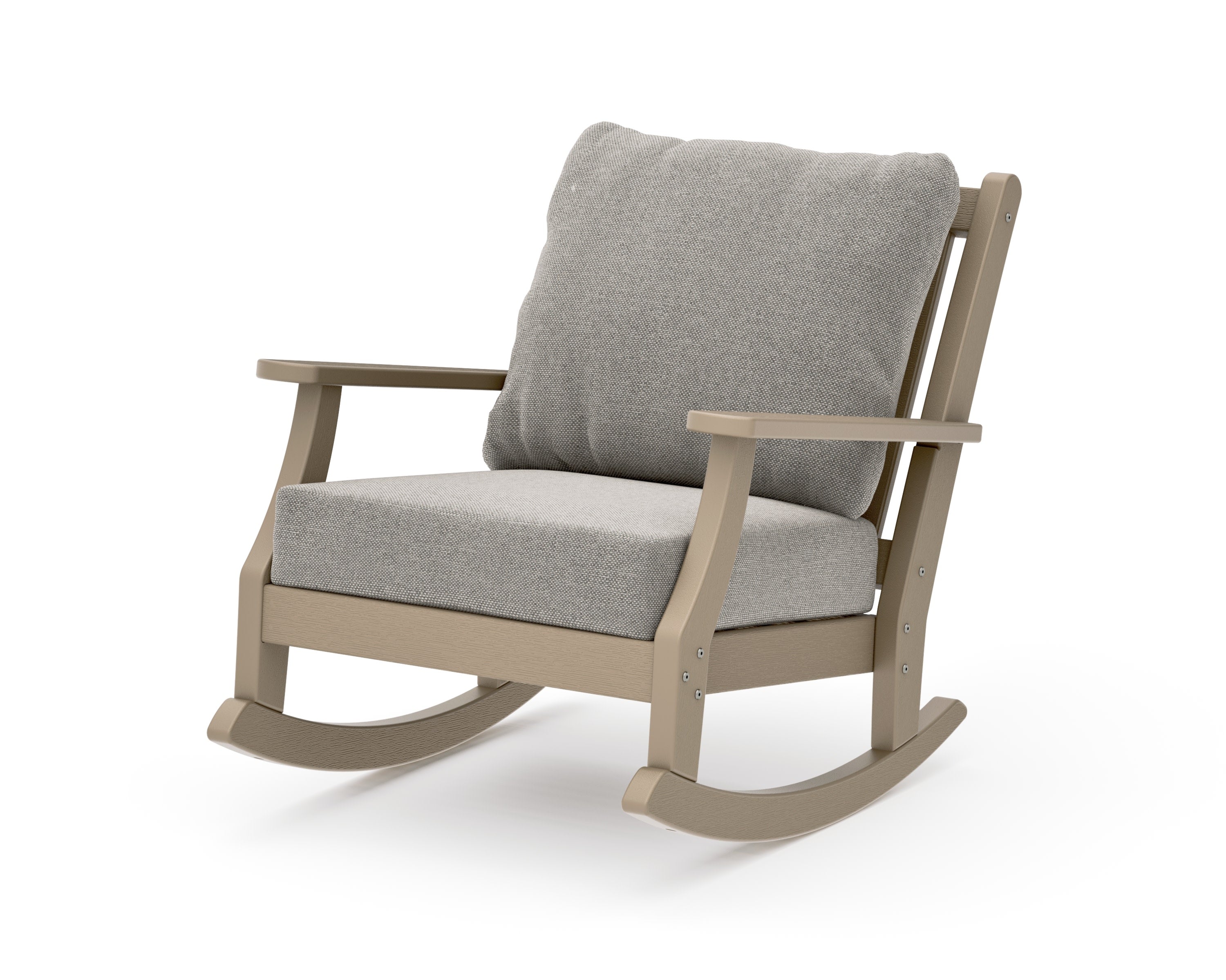 Wovendale Deep Seating Rocking Chair in Vintage Sahara / Weathered Tweed