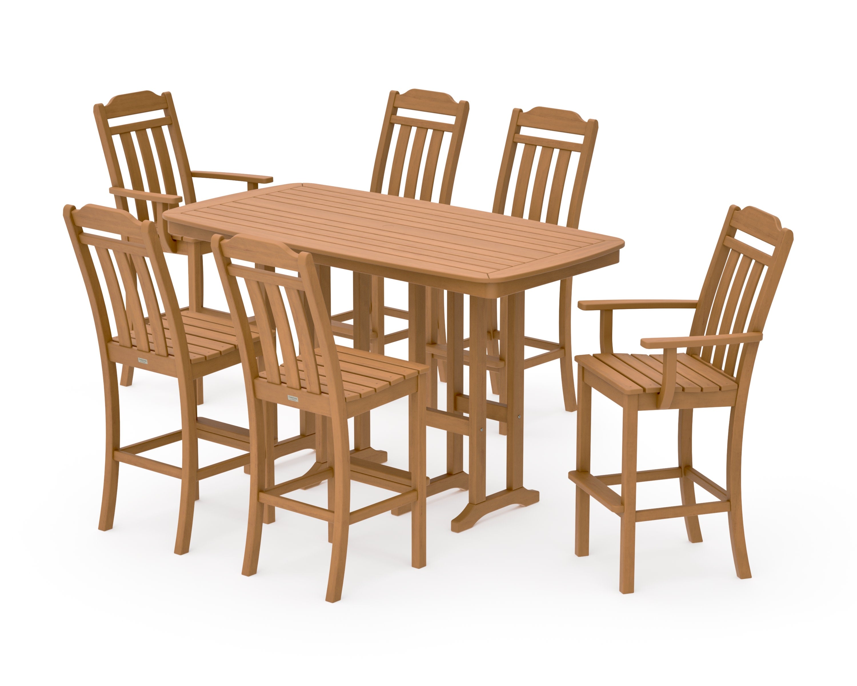 Cottage 7-Piece Bar Set in Natural