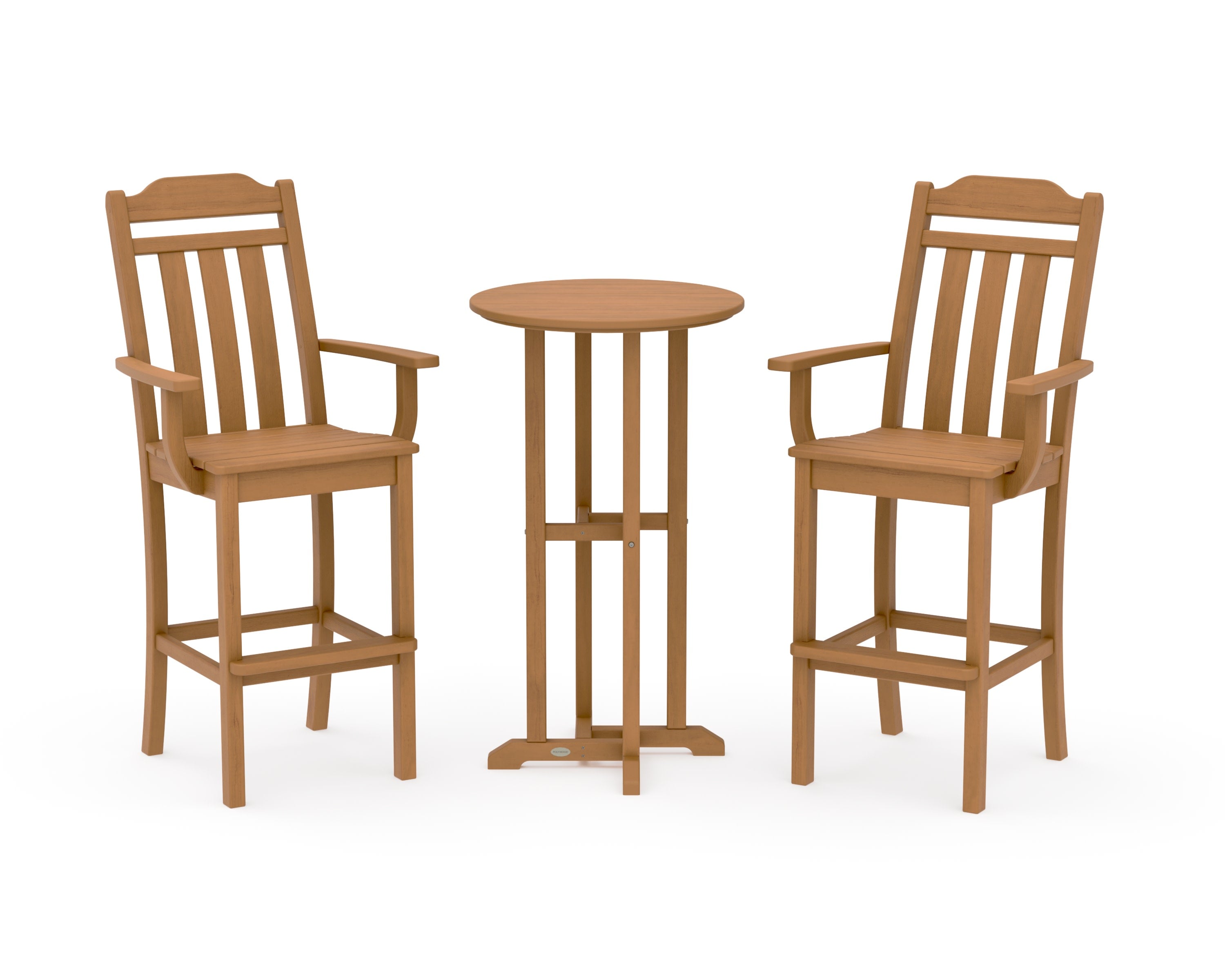 Cottage 3-Piece Farmhouse Bar Set in Natural