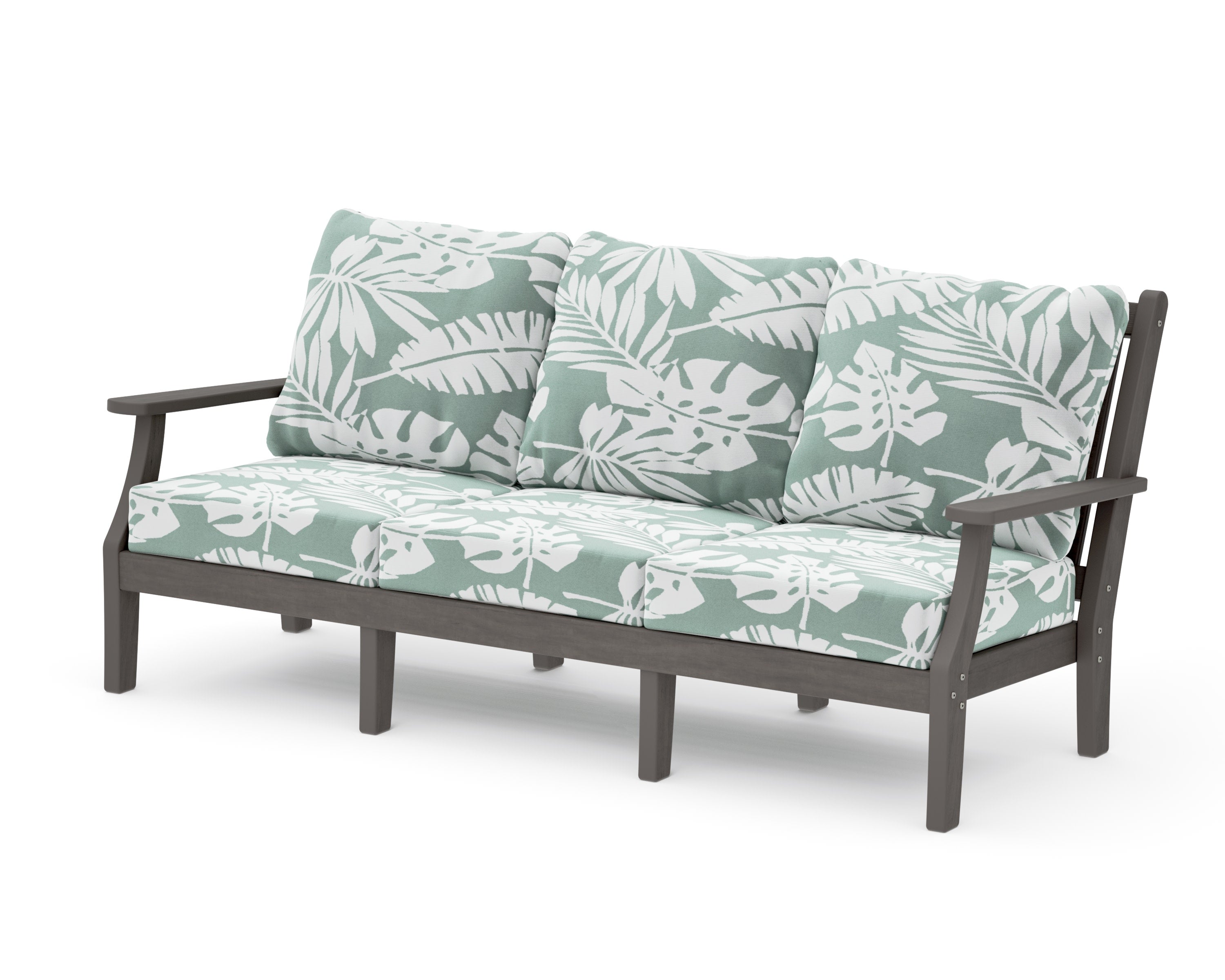 Wovendale Deep Seating Sofa in Driftwood / Leaf Glacier Spa