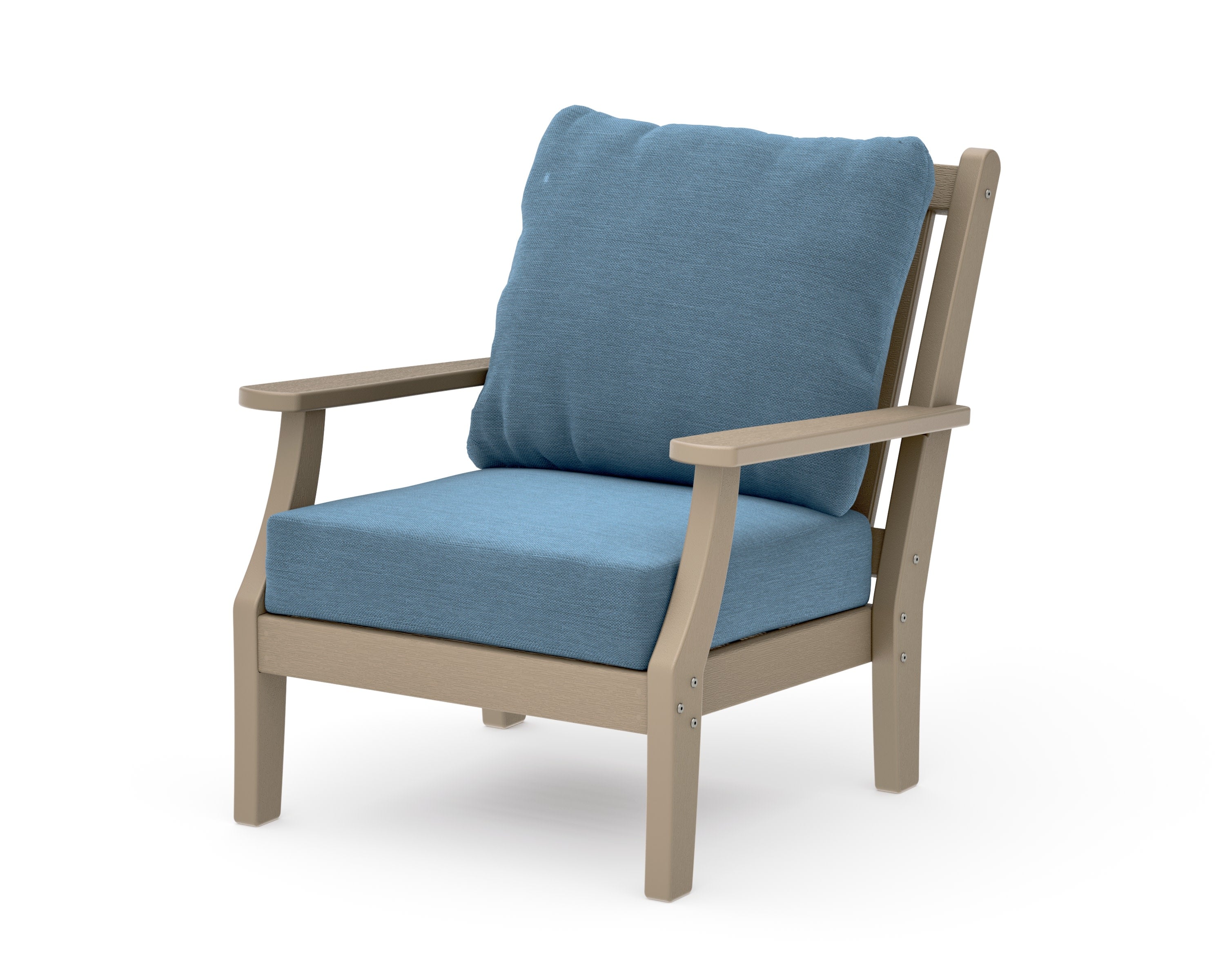 Wovendale Deep Seating Chair in Vintage Sahara / Sky Blue