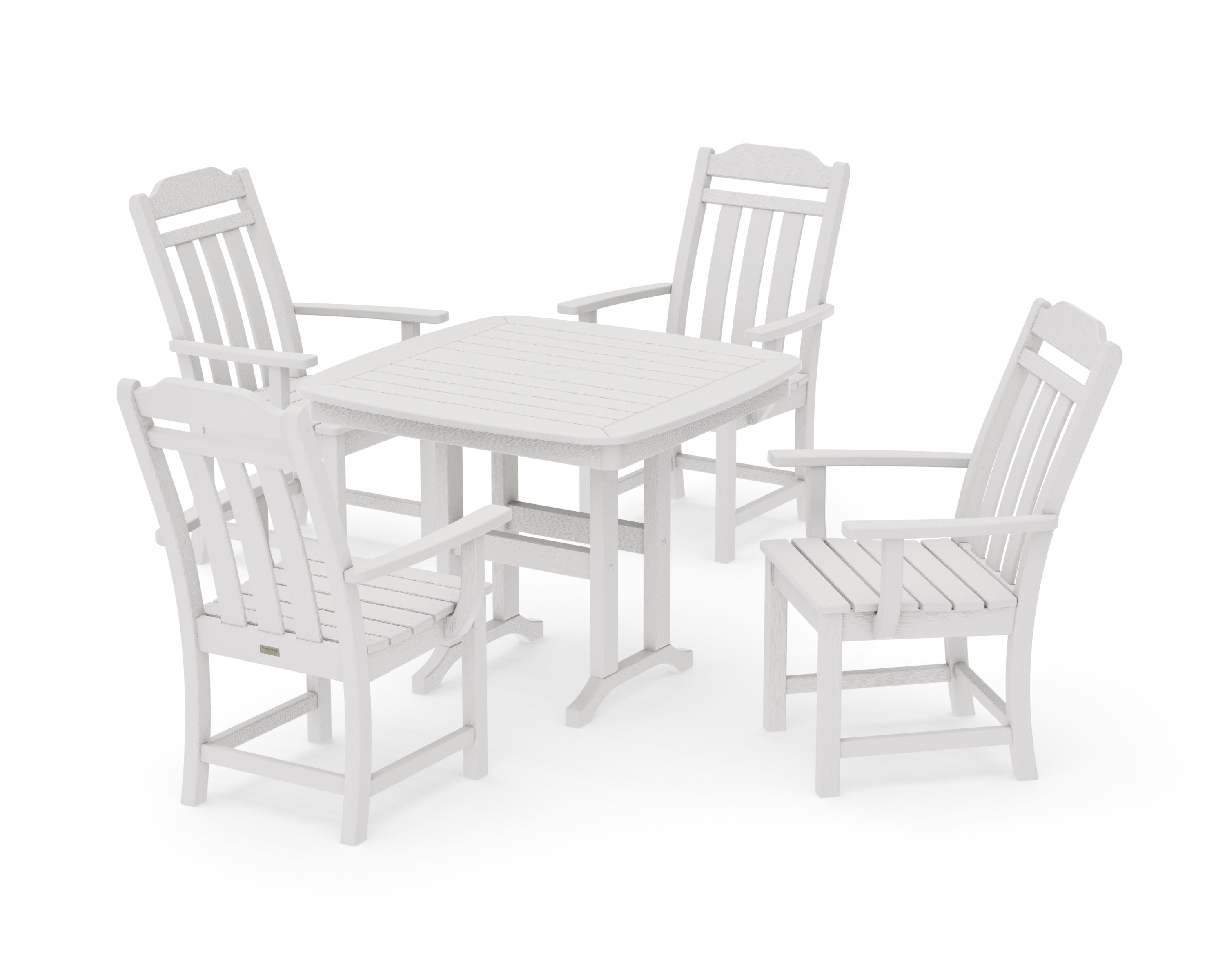 Cottage 5-Piece Dining Set in Vintage White