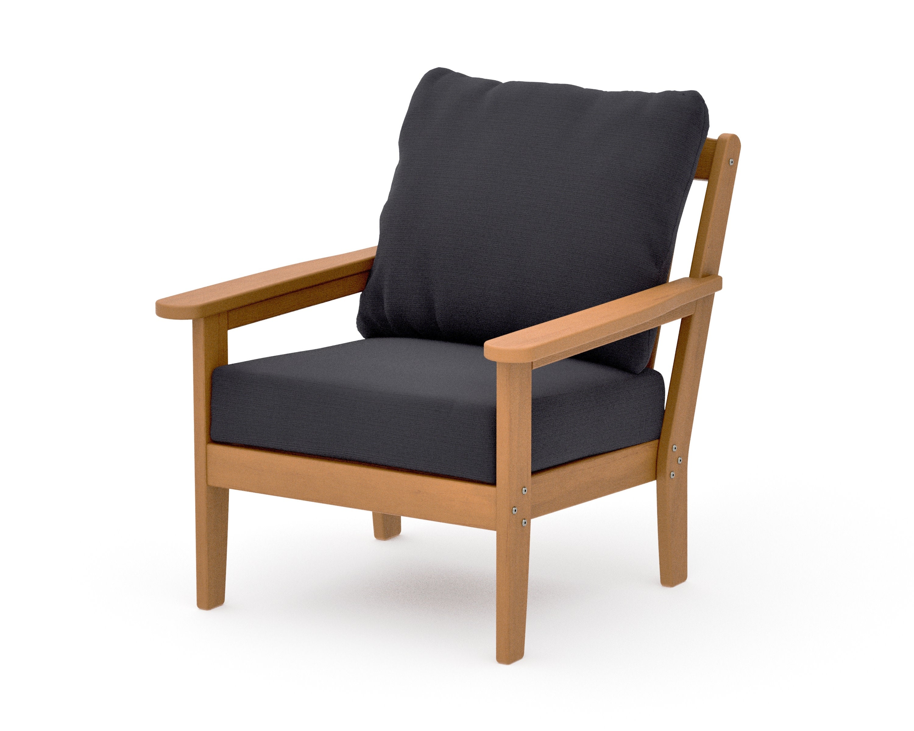 Cottage Deep Seating Chair in Natural / Midnight Linen