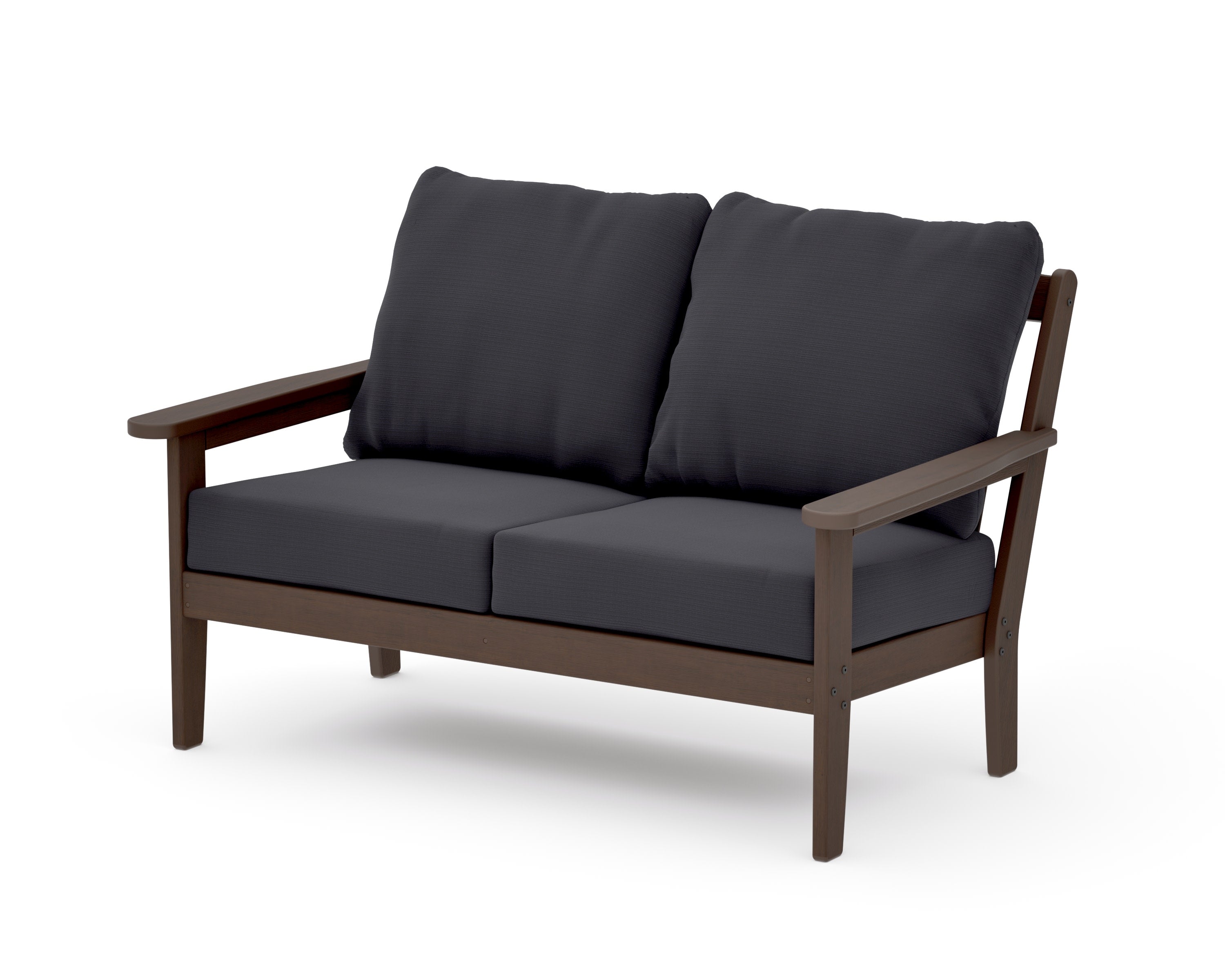 Cottage Deep Seating Loveseat in Kona / Midnight Linen