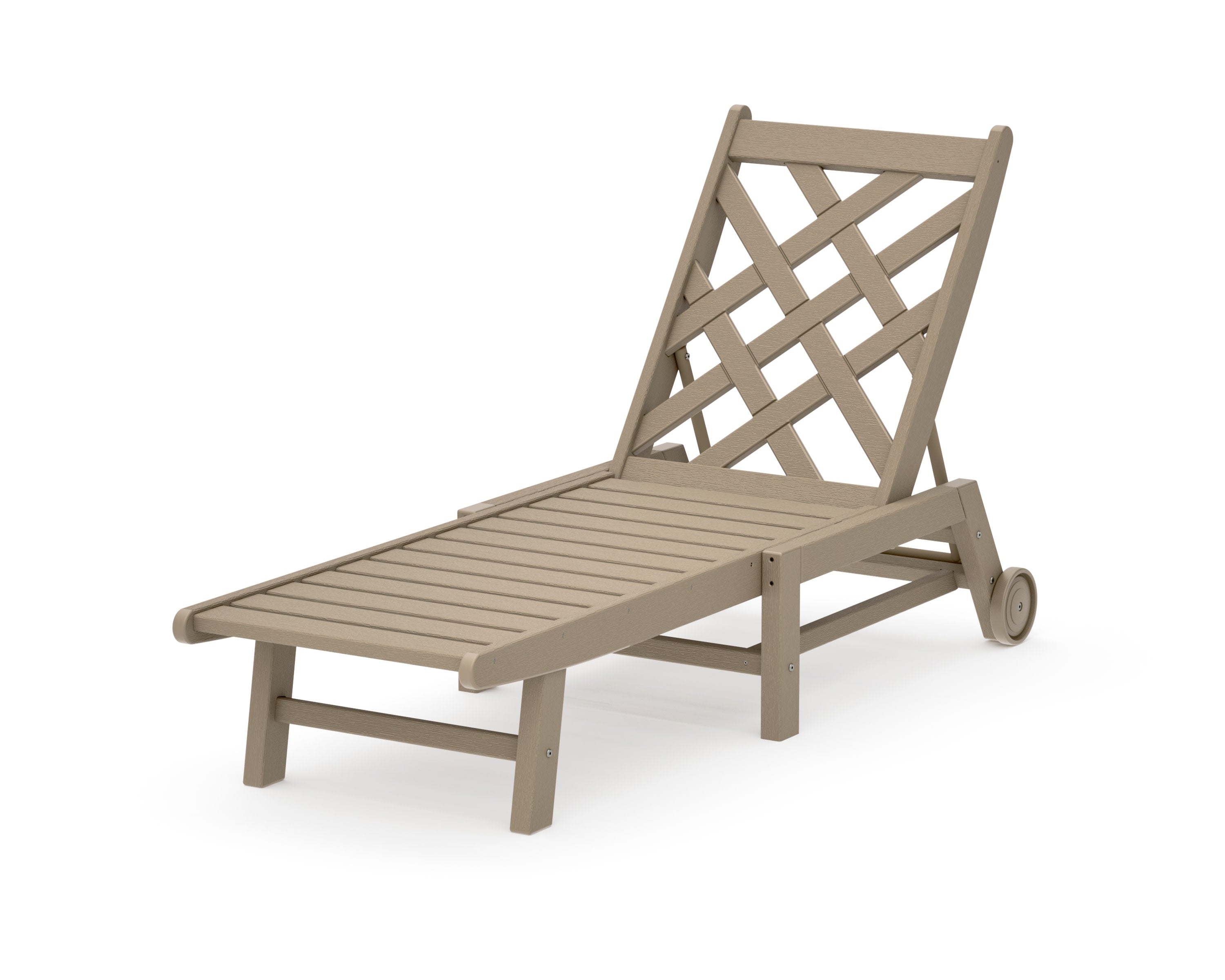Wovendale Chaise with Wheels in Vintage Sahara