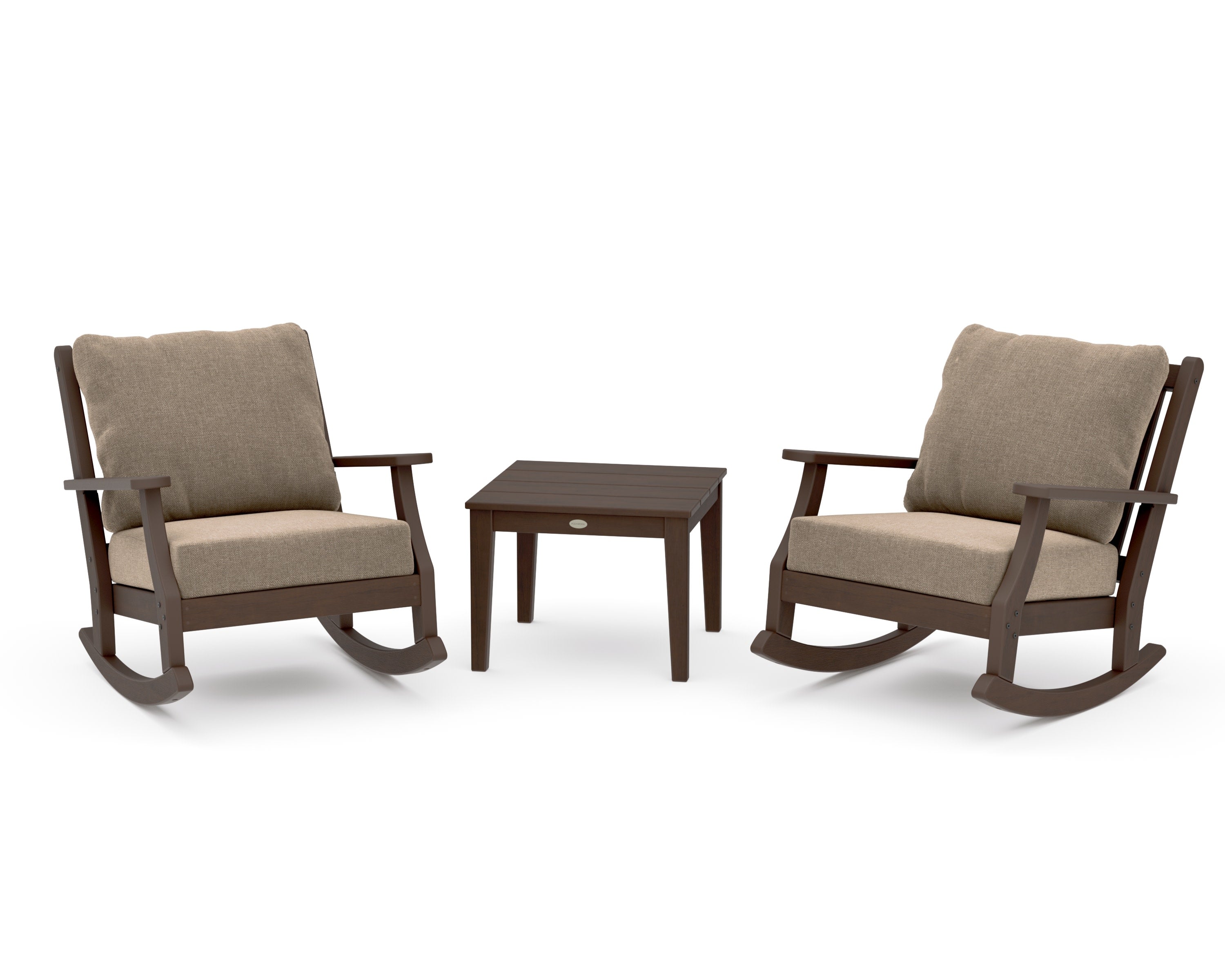 Wovendale 3-Piece Deep Seating Rocker Set in Kona / Spiced Burlap