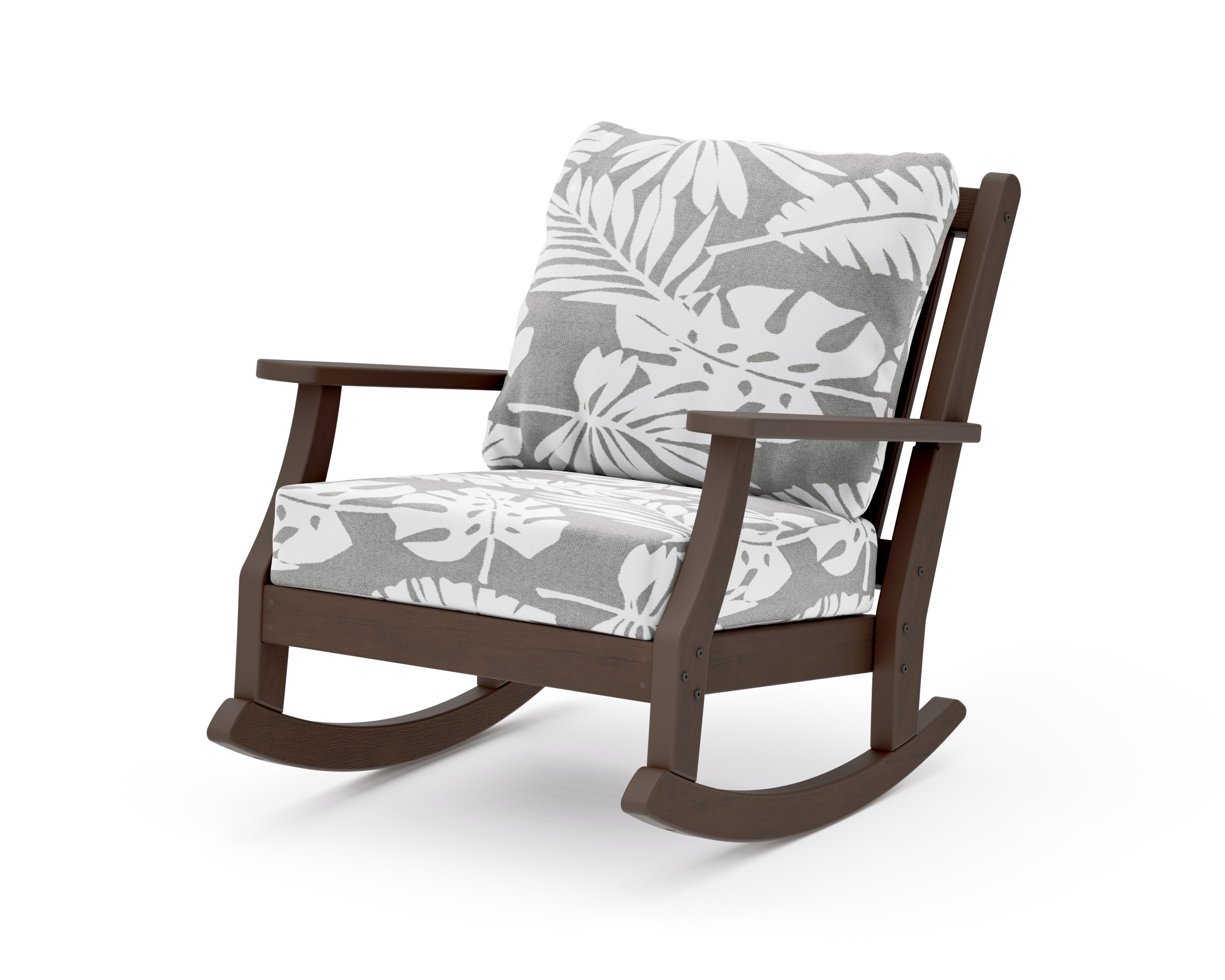 Wovendale Deep Seating Rocking Chair in Kona / Leaf Grey Mist