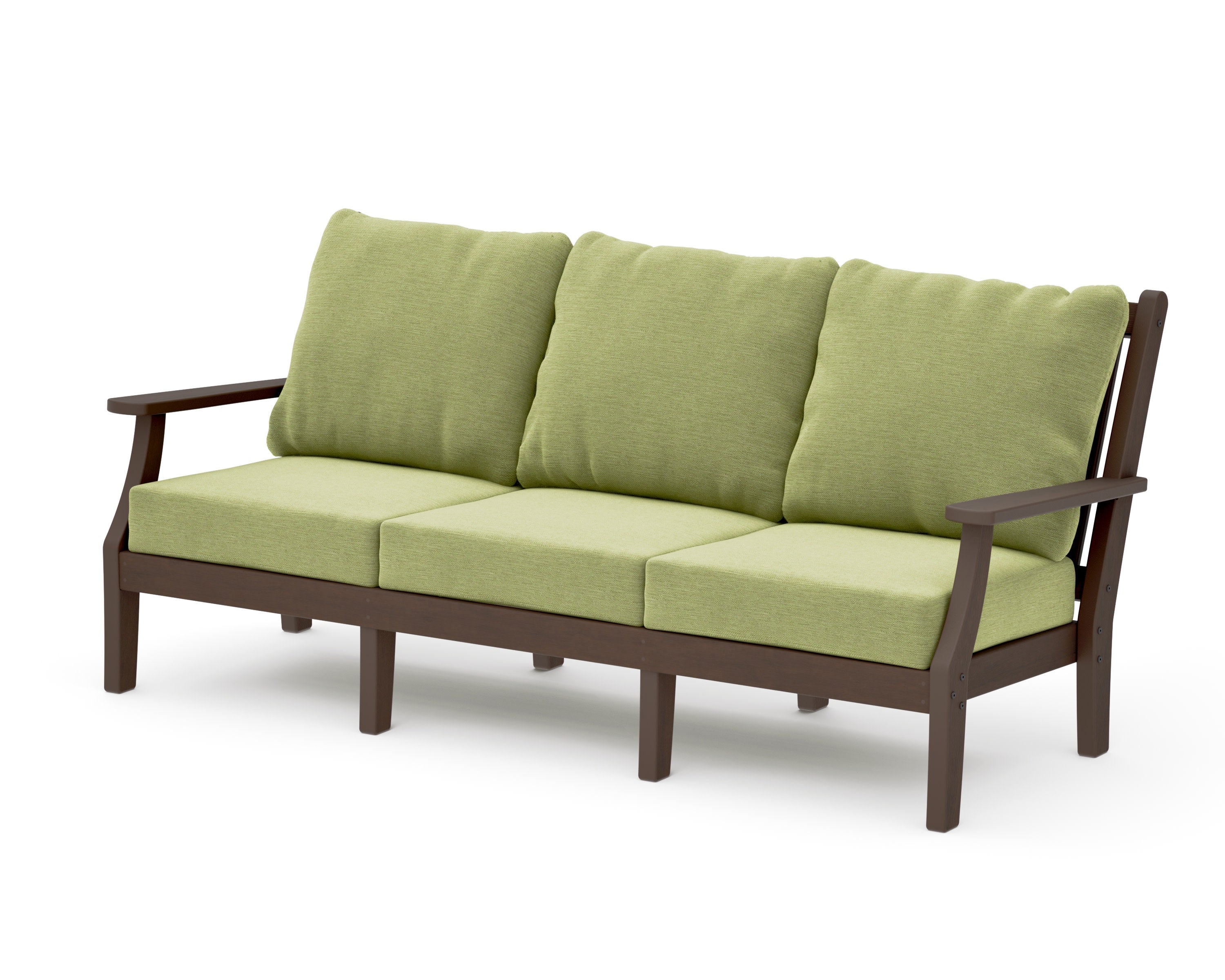 Wovendale Deep Seating Sofa in Kona / Chartreuse Boucle