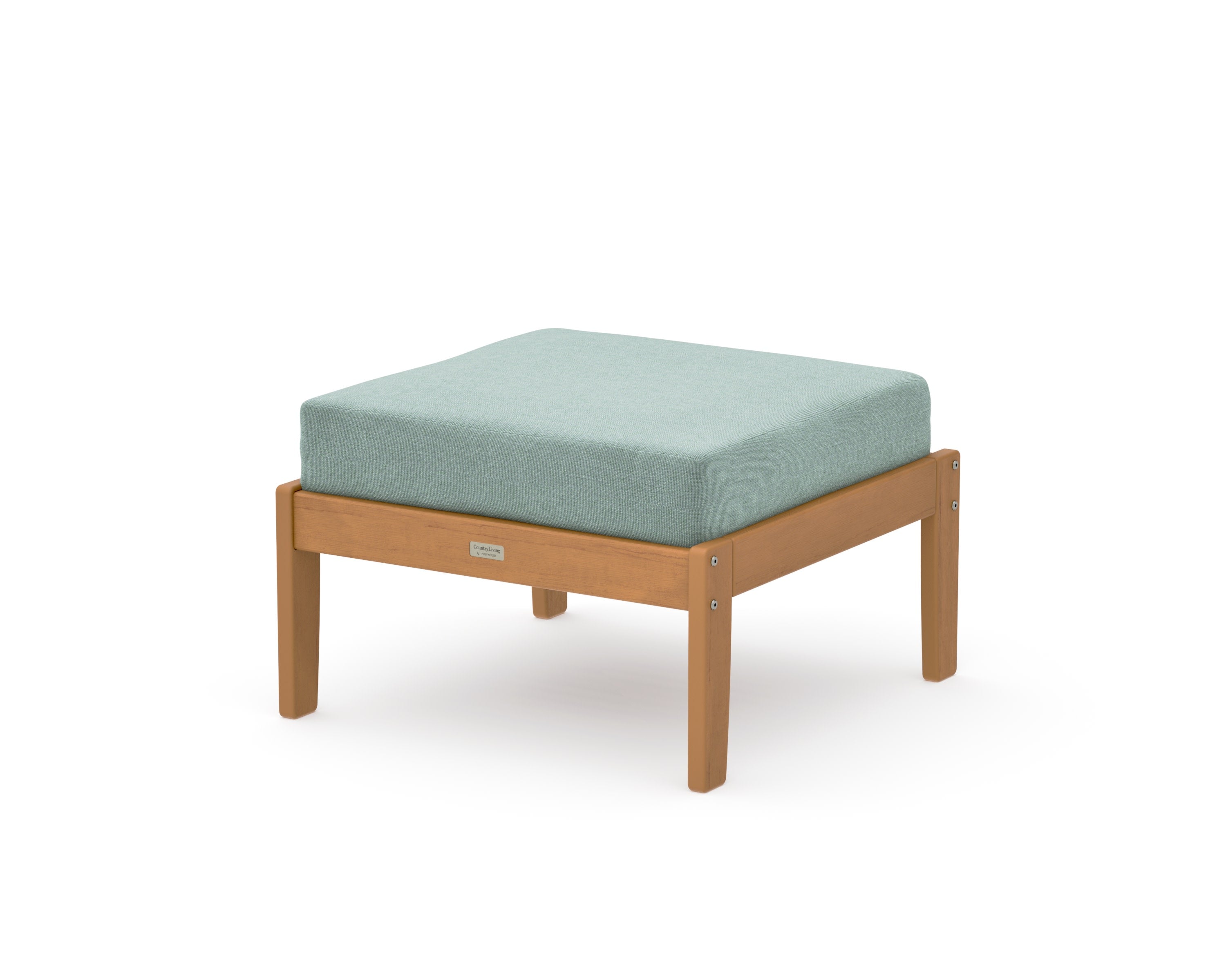 Cottage Deep Seating Ottoman in Natural / Glacier Spa