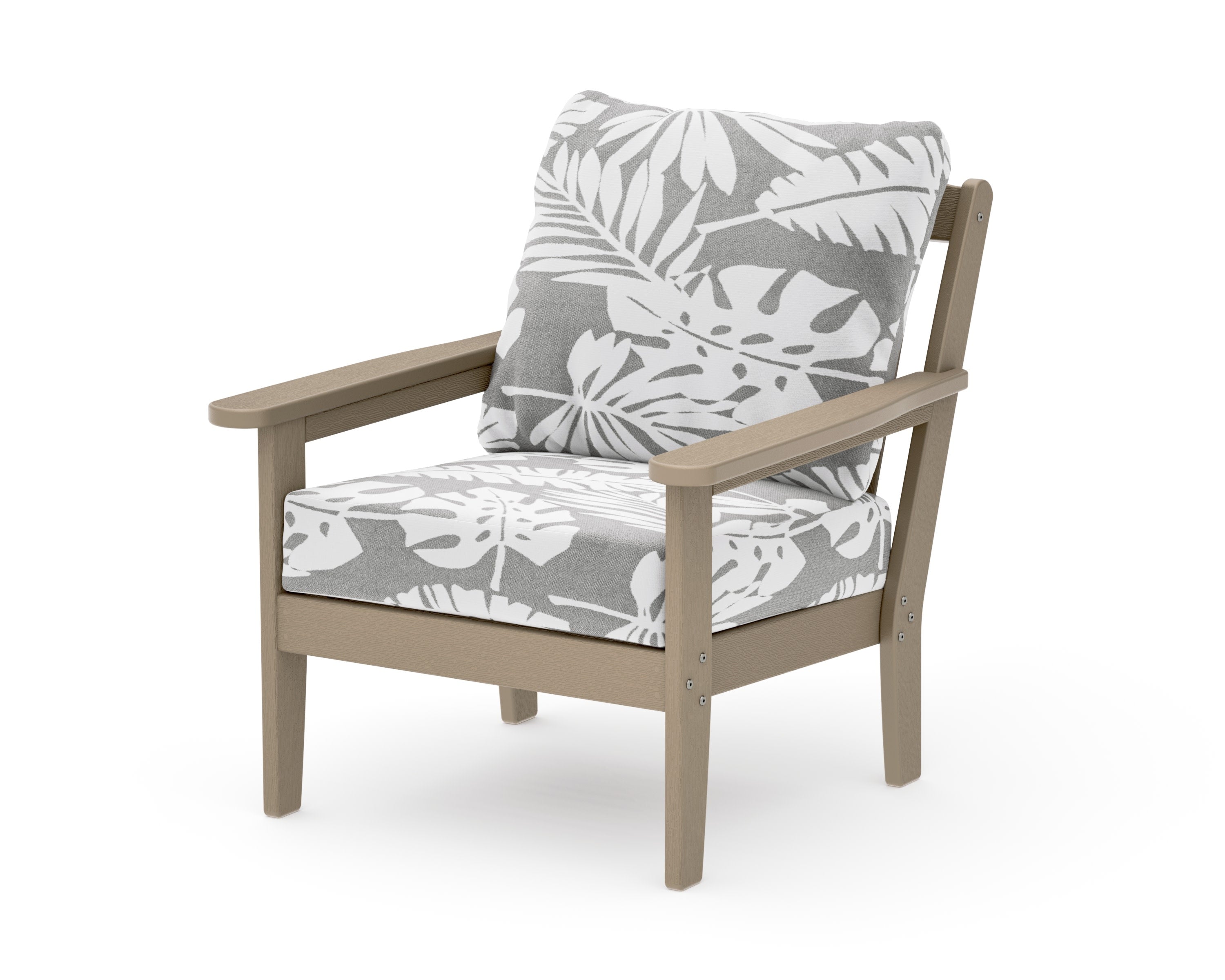 Cottage Deep Seating Chair in Vintage Sahara / Leaf Grey Mist