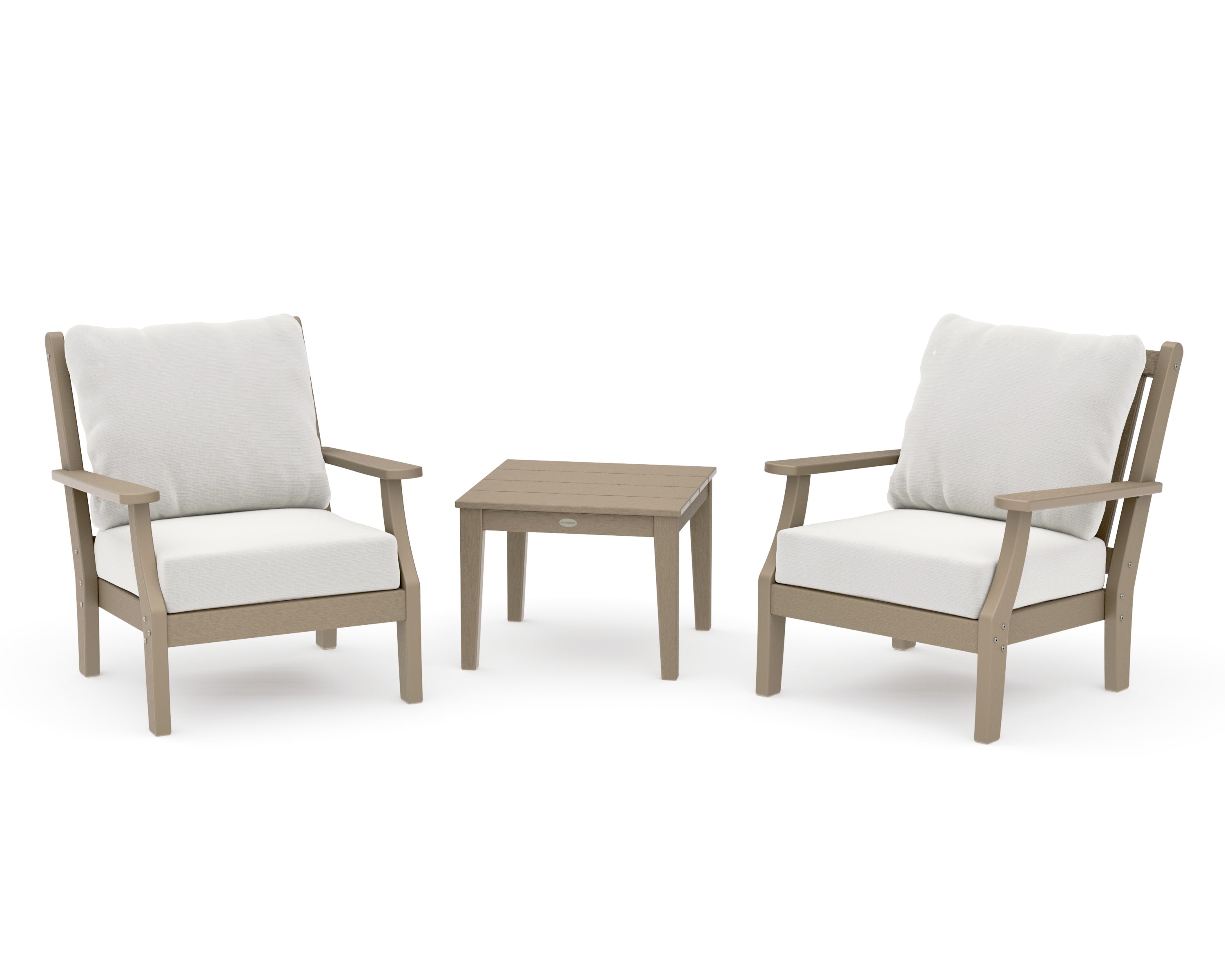 Wovendale 3-Piece Deep Seating Set in Vintage Sahara / Natural Linen
