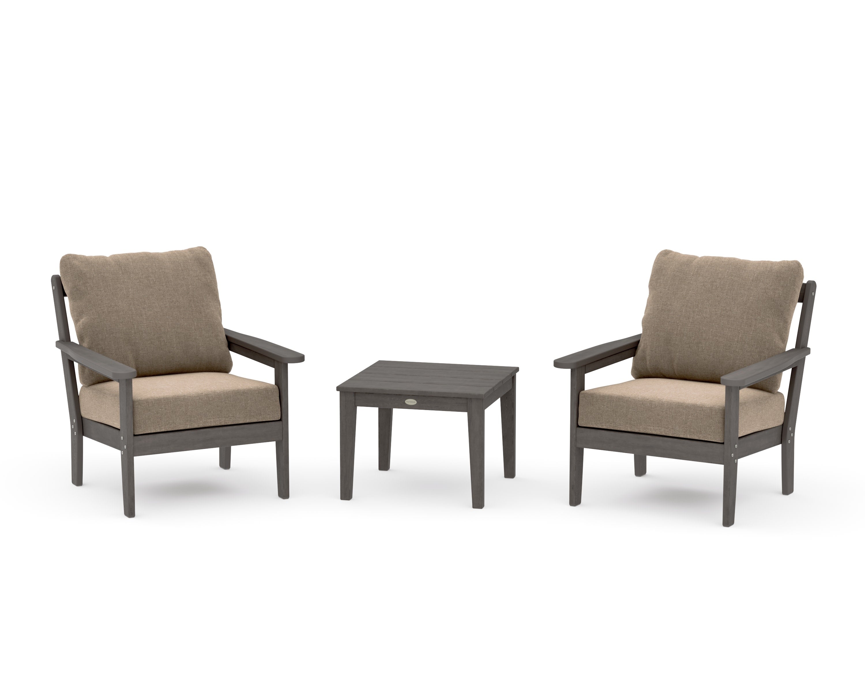 Cottage 3-Piece Deep Seating Set in Driftwood / Spiced Burlap