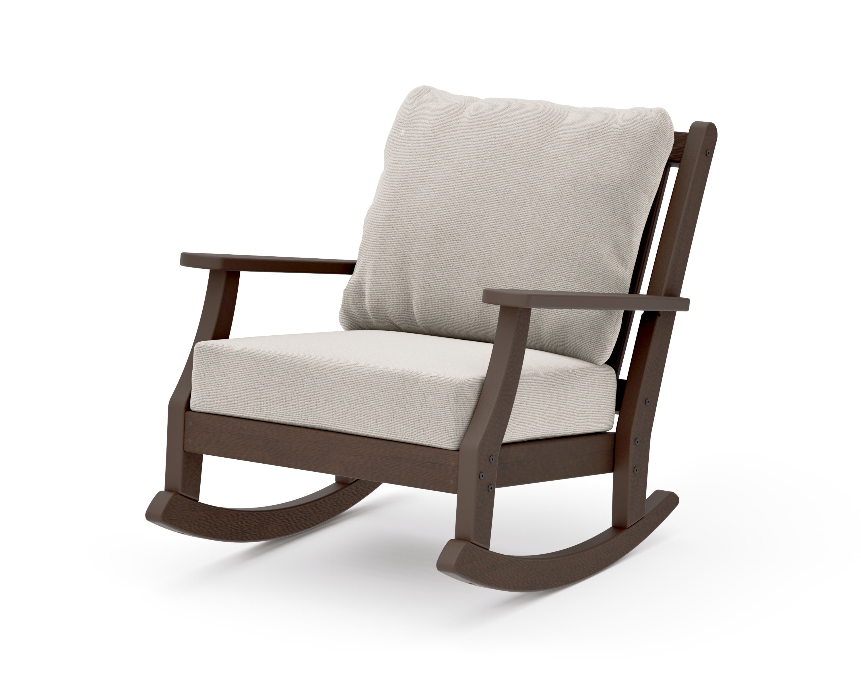 Wovendale Deep Seating Rocking Chair in Kona / Dune Burlap