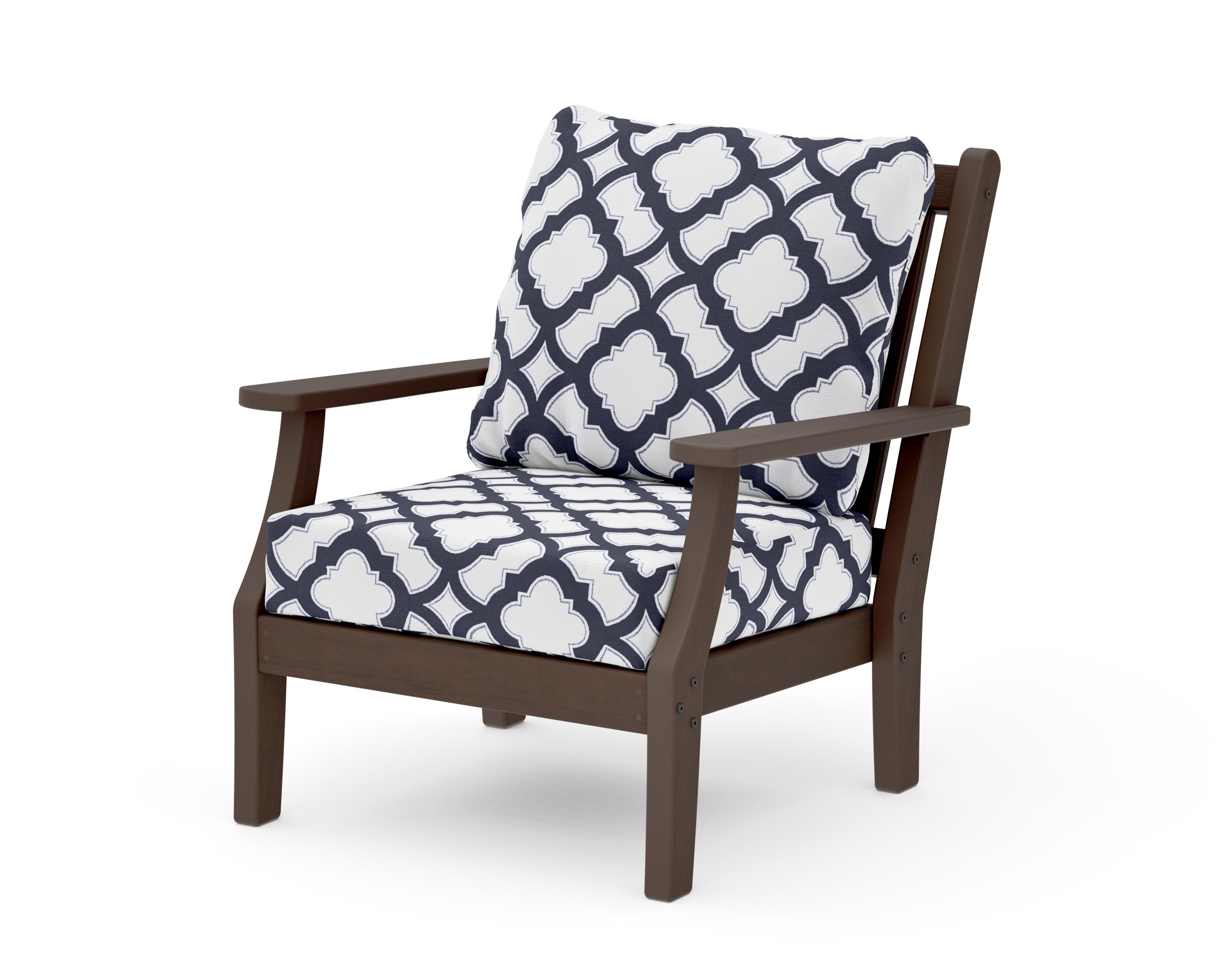 Wovendale Deep Seating Chair in Kona / Trellis Navy
