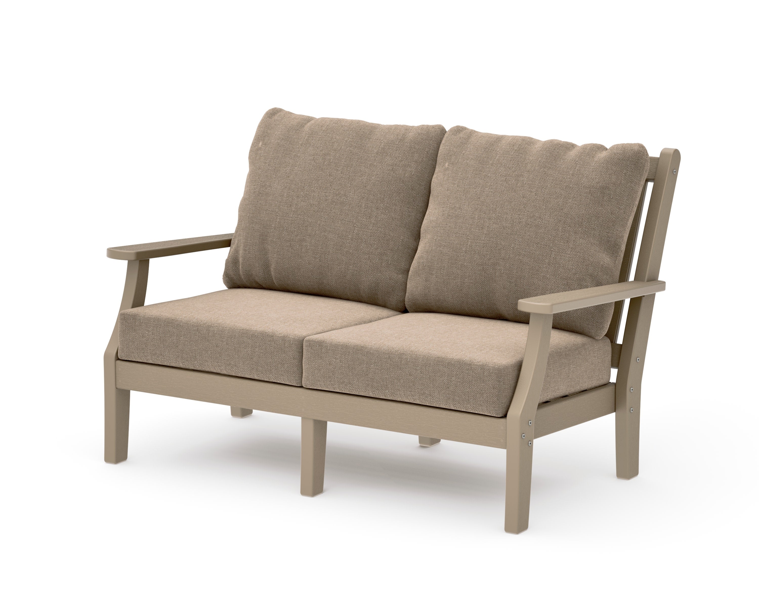 Wovendale Deep Seating Loveseat in Vintage Sahara / Spiced Burlap