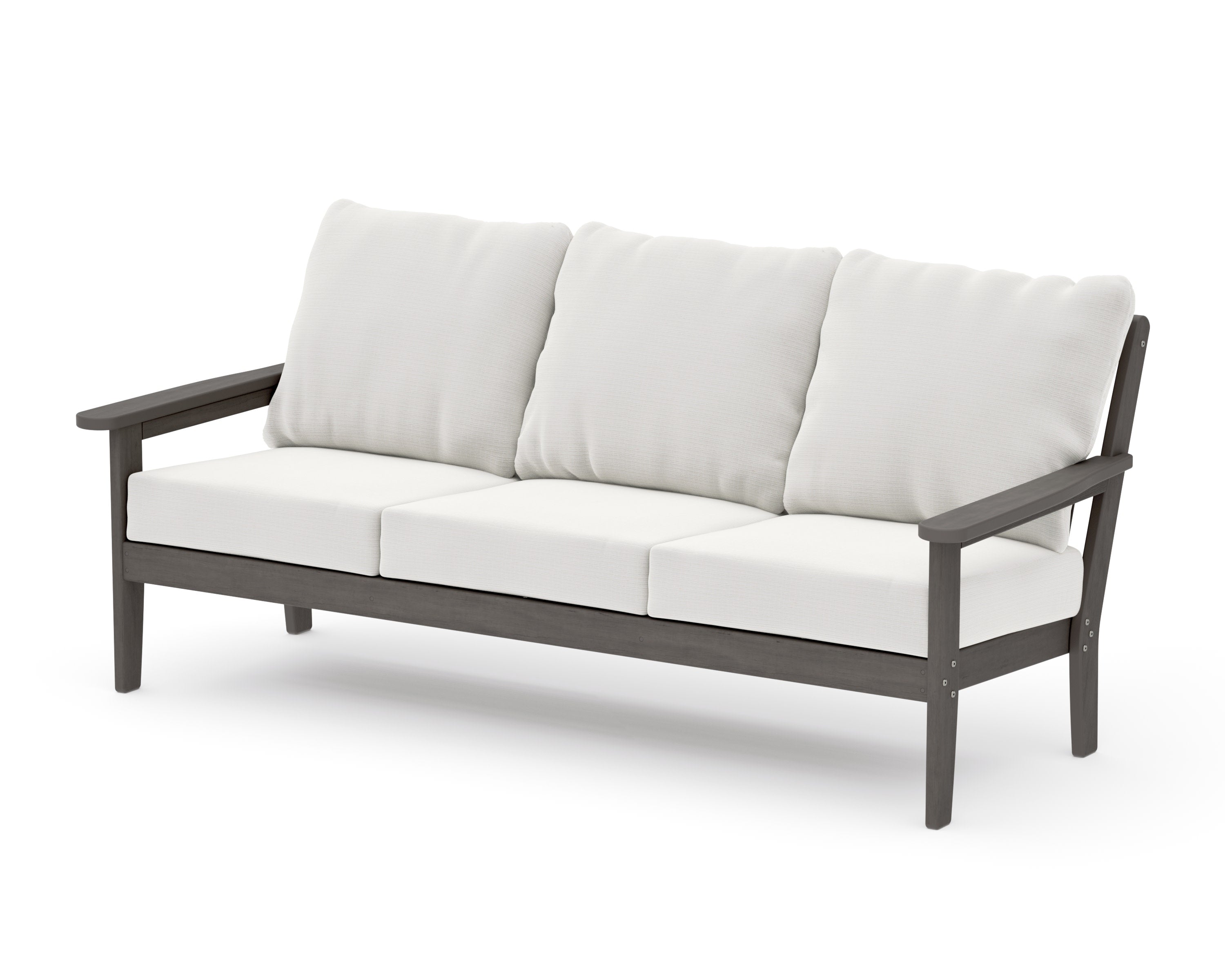 Cottage Deep Seating Sofa in Driftwood / Natural Linen