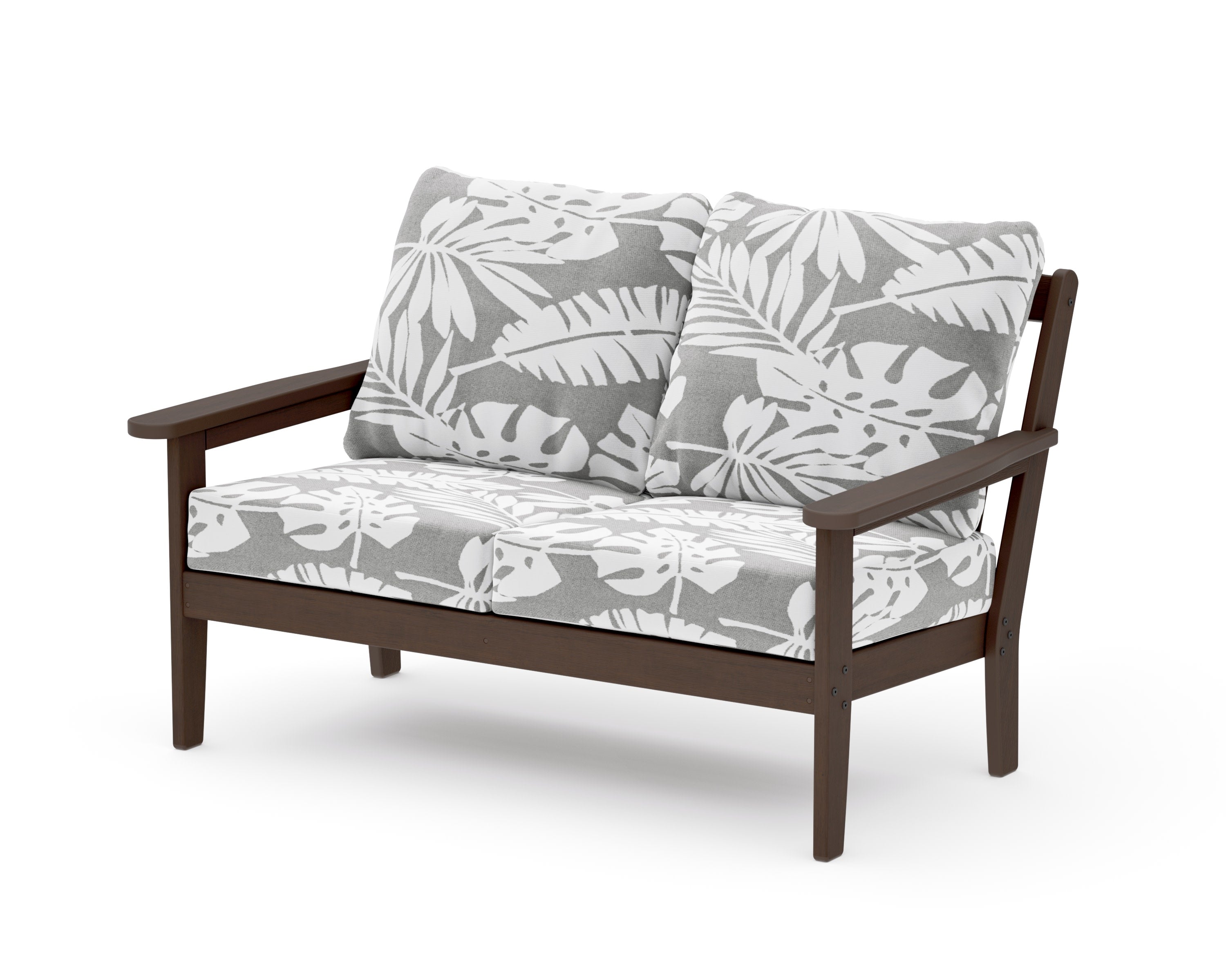 Cottage Deep Seating Loveseat in Kona / Leaf Grey Mist
