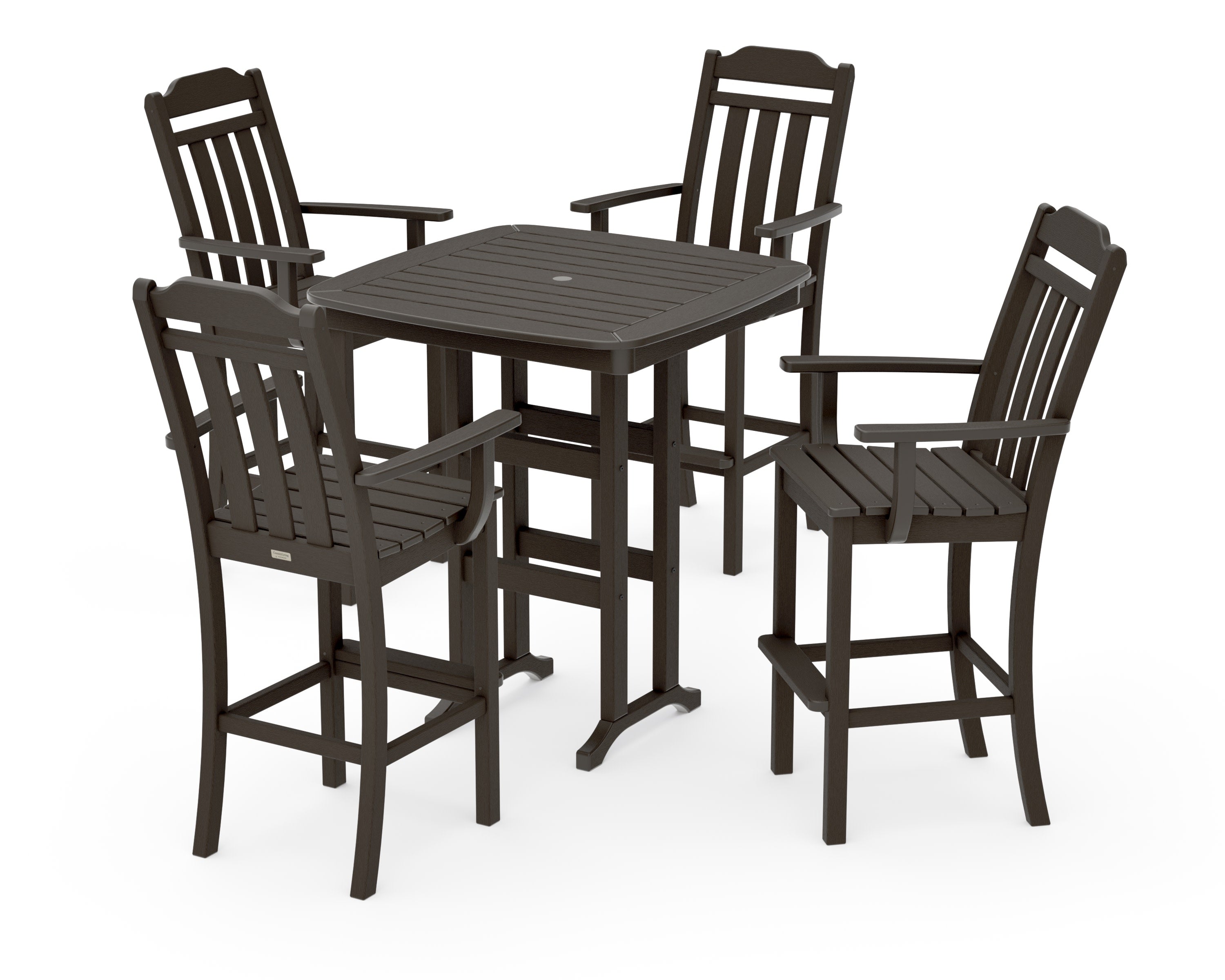 Cottage 5-Piece Bar Set in Vintage Coffee