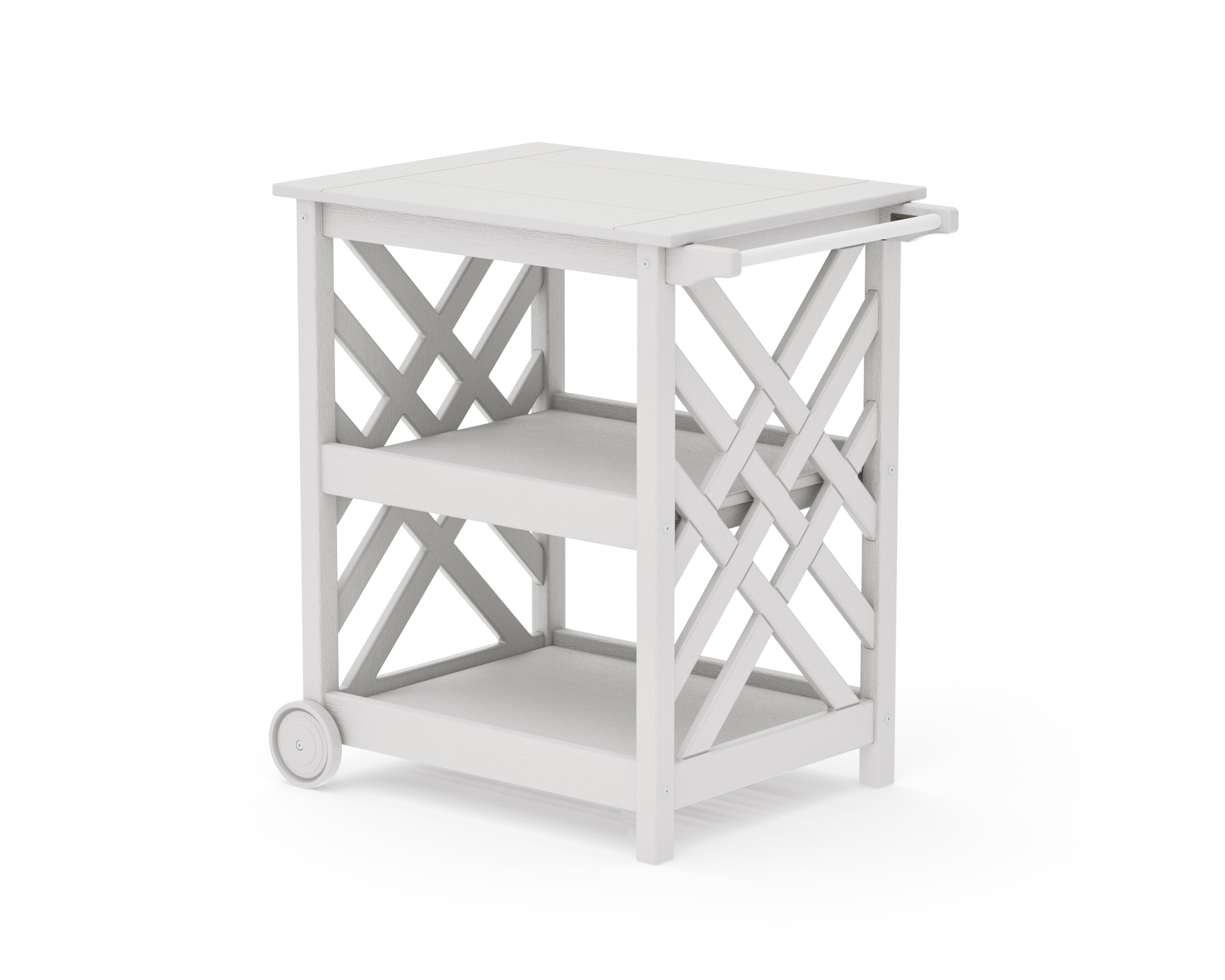 Wovendale Bar Cart in Vintage White