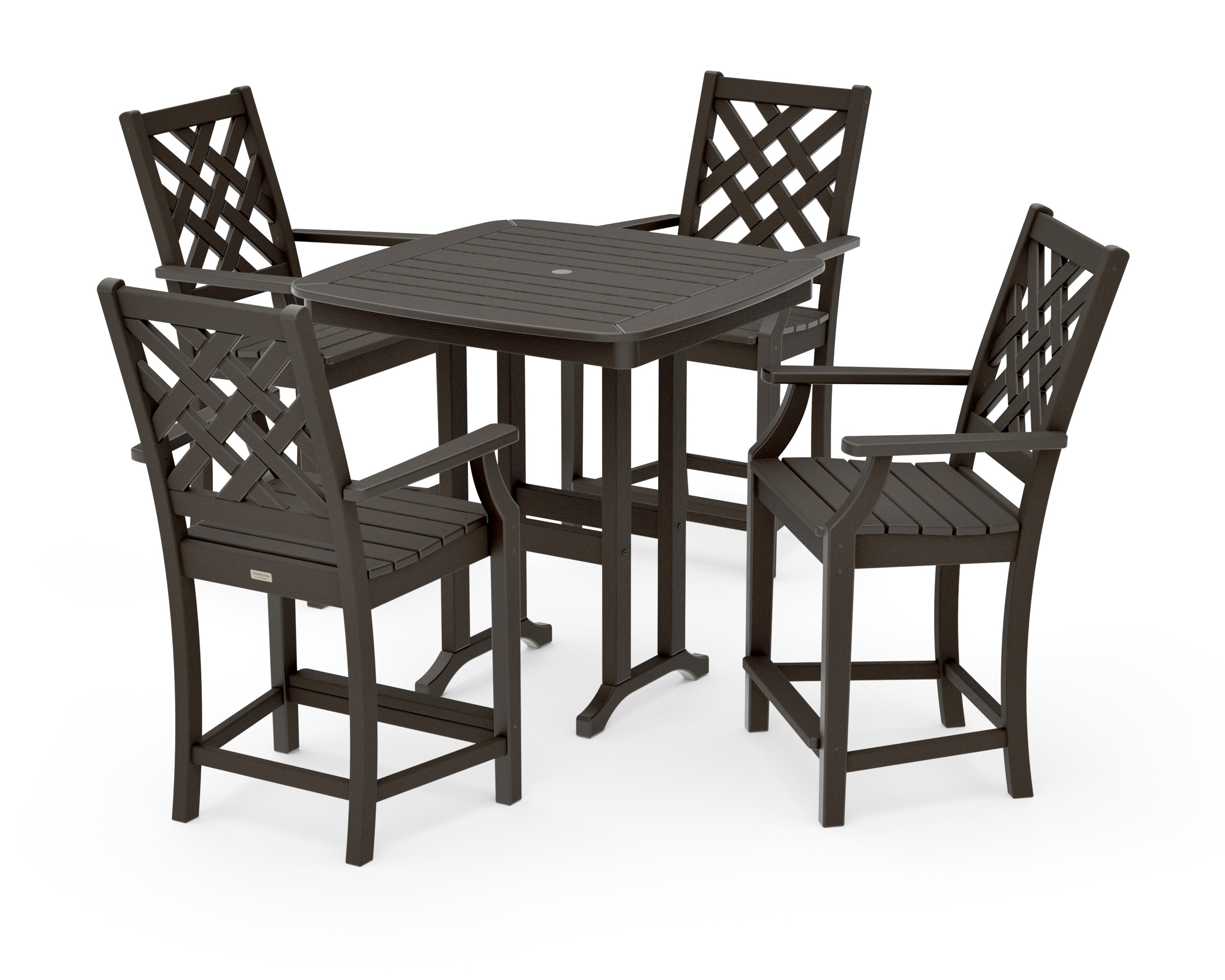 Wovendale 5-Piece Counter Set in Vintage Coffee