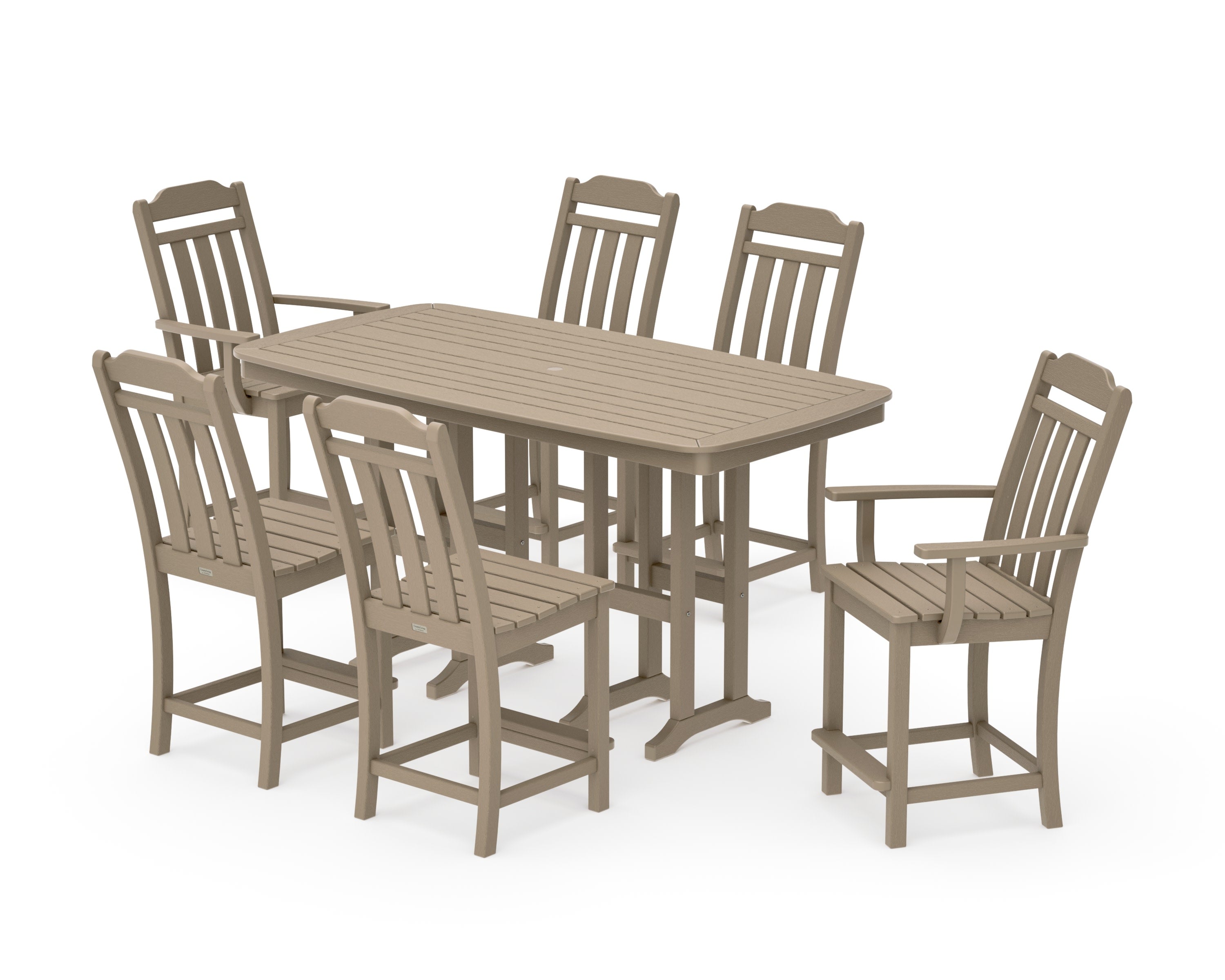 Cottage 7-Piece Counter Set in Vintage Sahara
