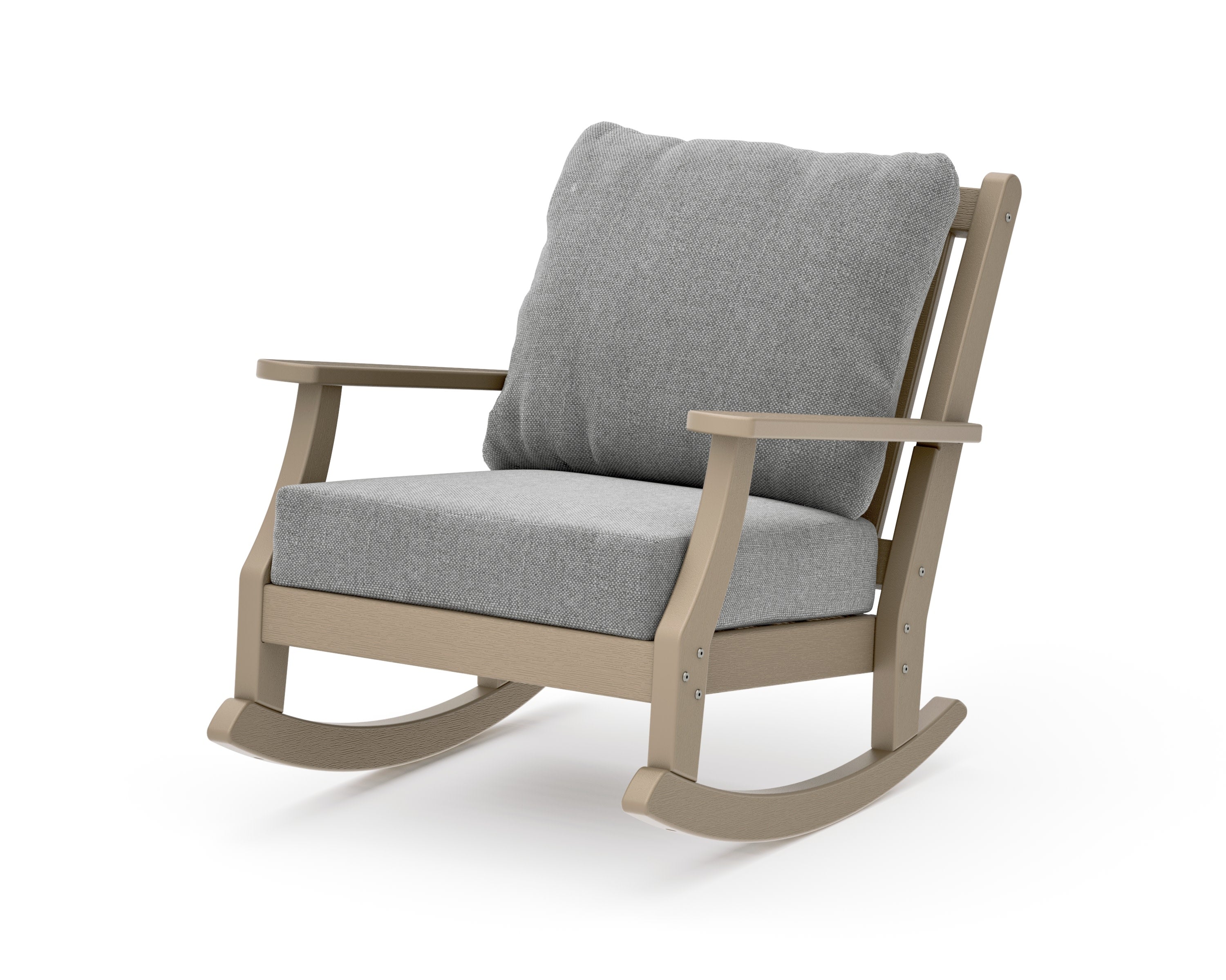 Wovendale Deep Seating Rocking Chair in Vintage Sahara / Grey Mist