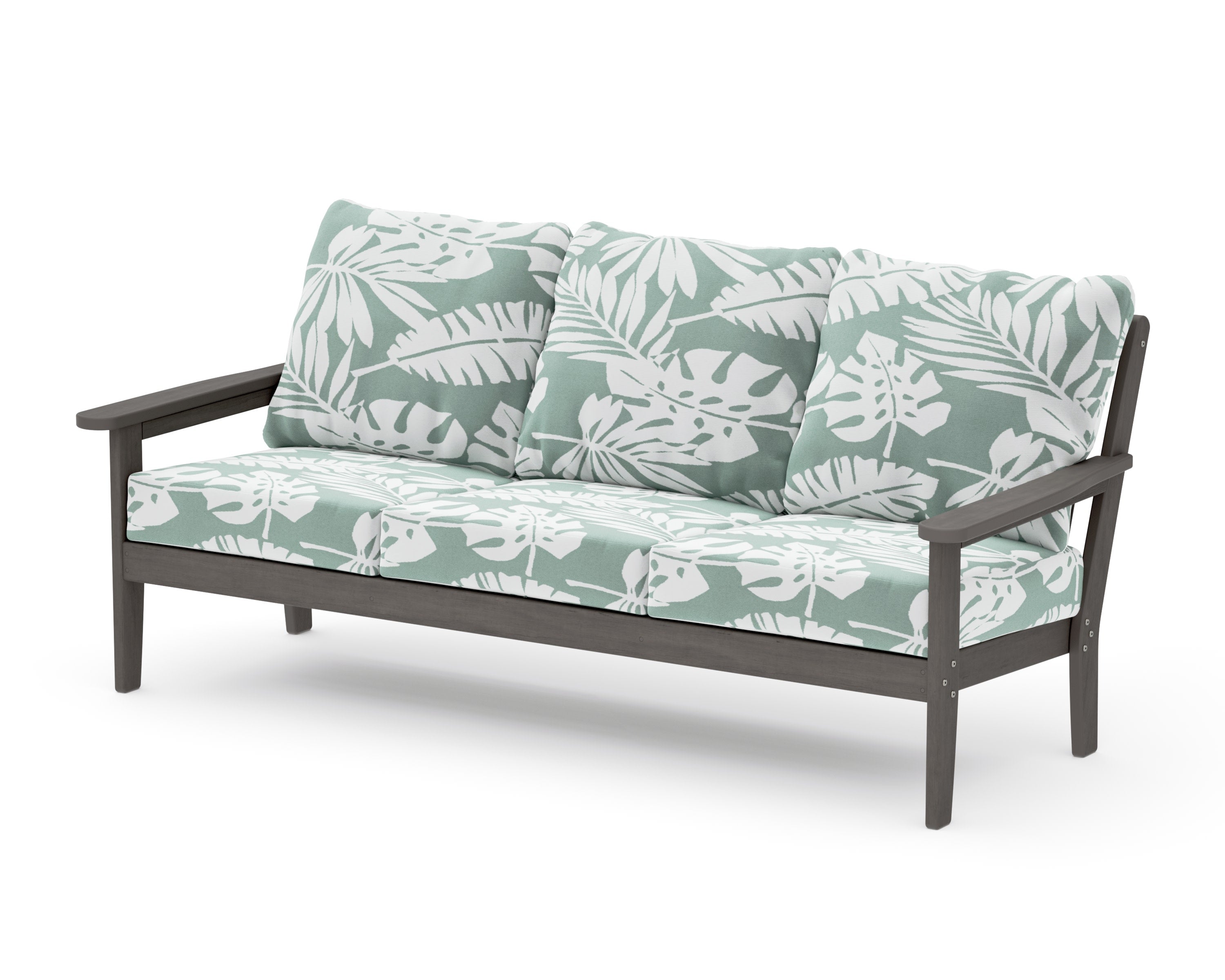 Cottage Deep Seating Sofa in Driftwood / Leaf Glacier Spa