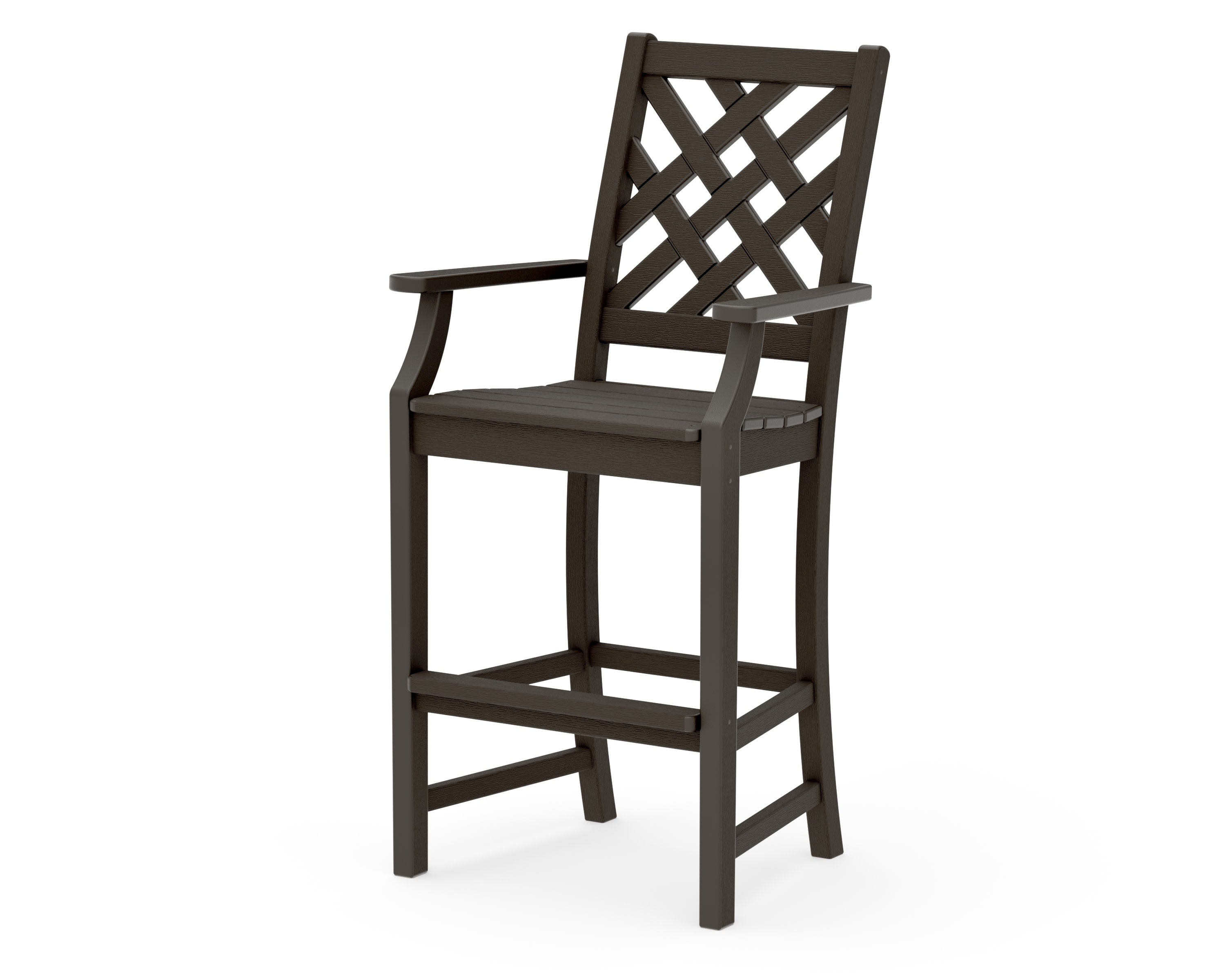 Wovendale Bar Arm Chair in Vintage Coffee