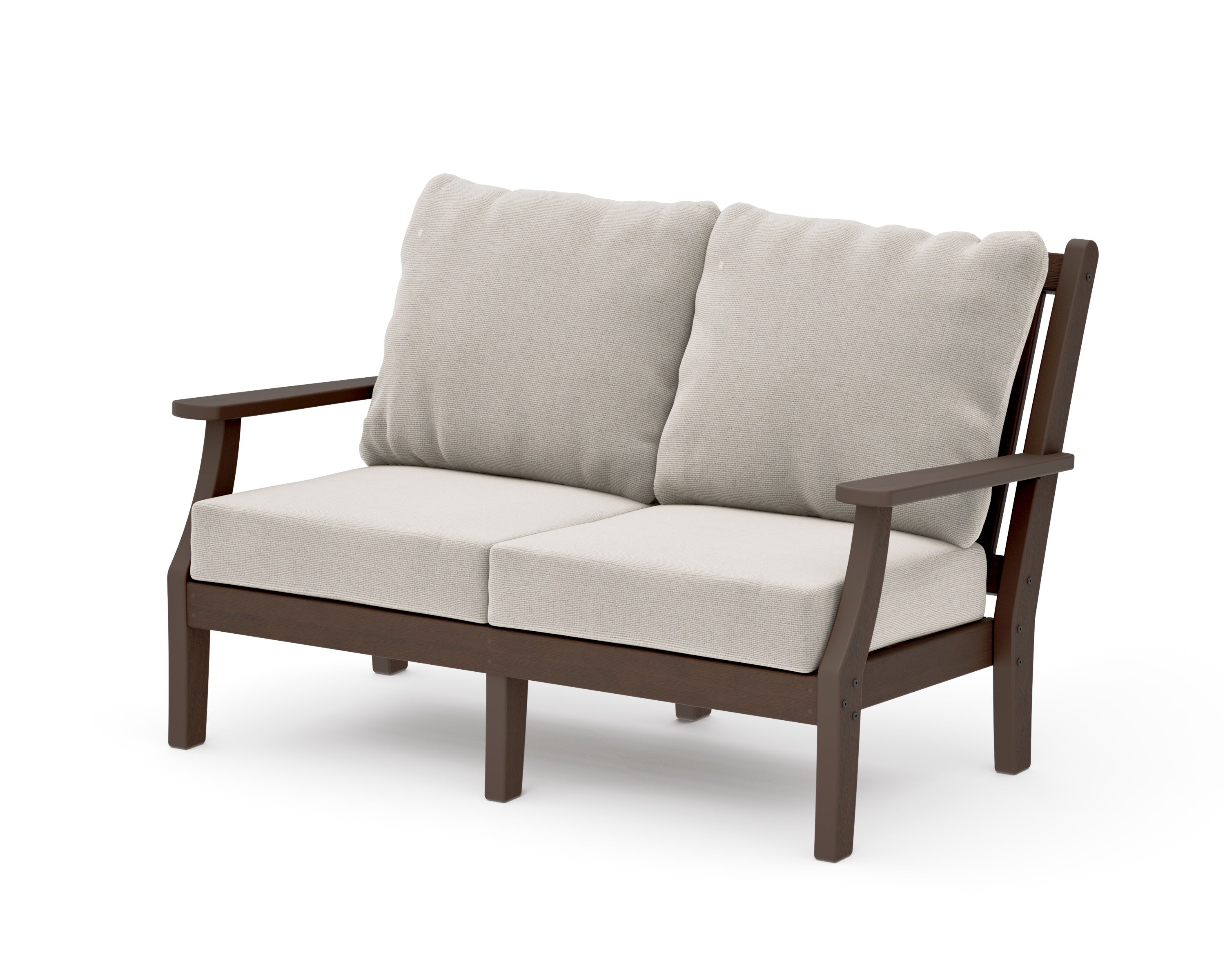 Wovendale Deep Seating Loveseat in Kona / Dune Burlap