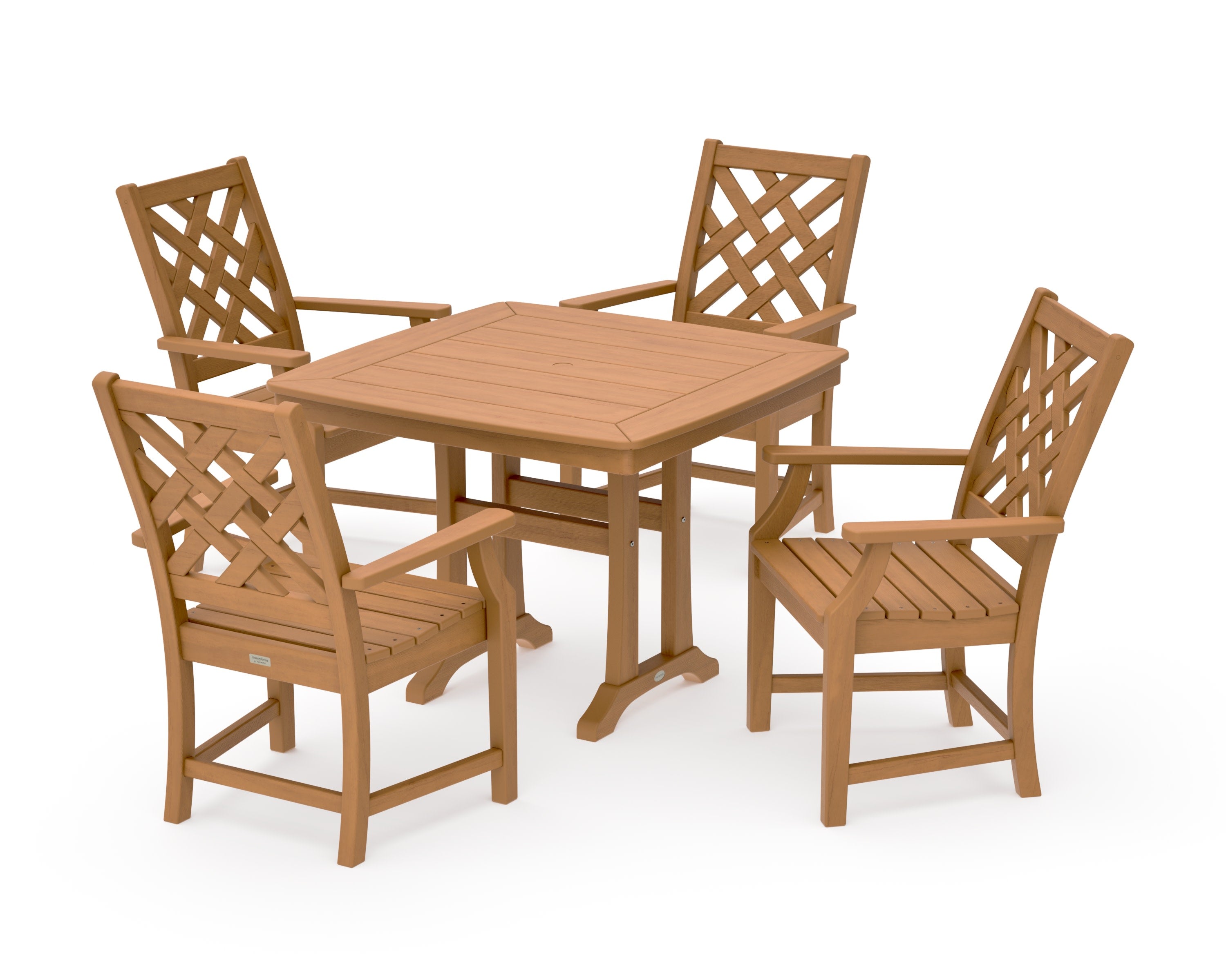 Wovendale 5-Piece Dining Set with Trestle Legs in Natural
