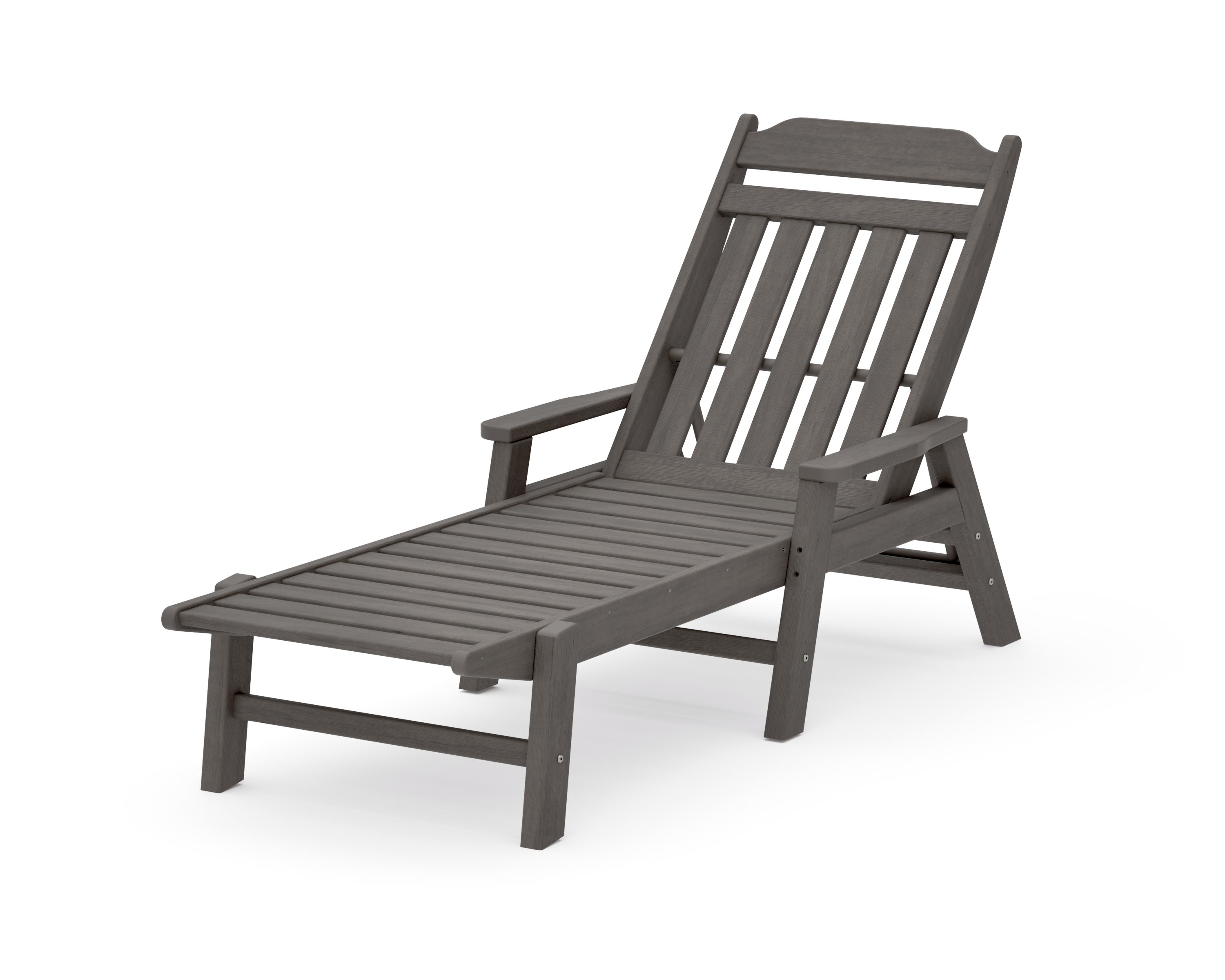 Cottage Chaise with Arms in Driftwood