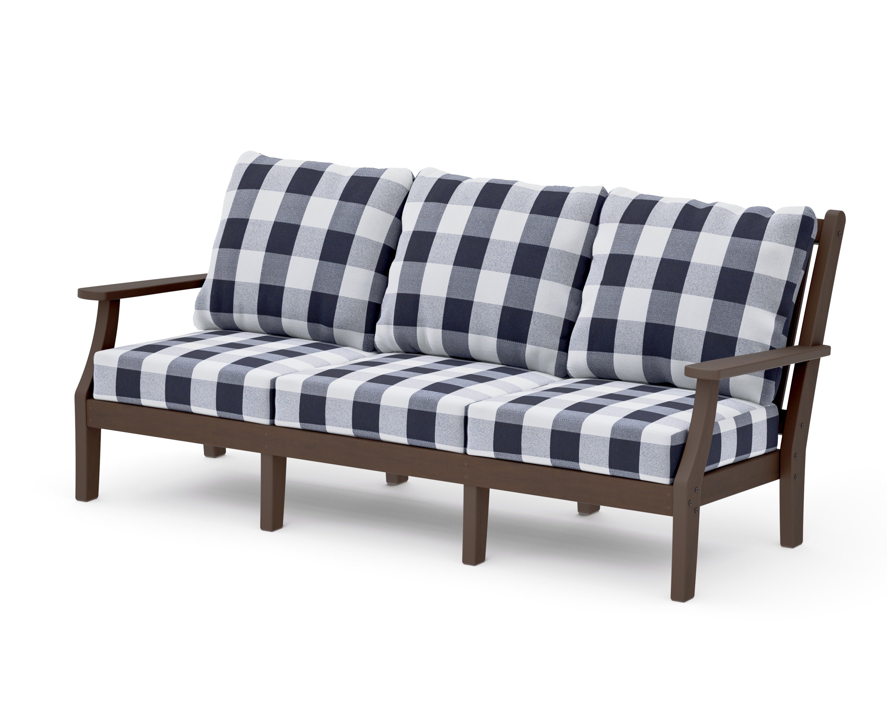 Wovendale Deep Seating Sofa in Kona / Buffalo Plaid Navy