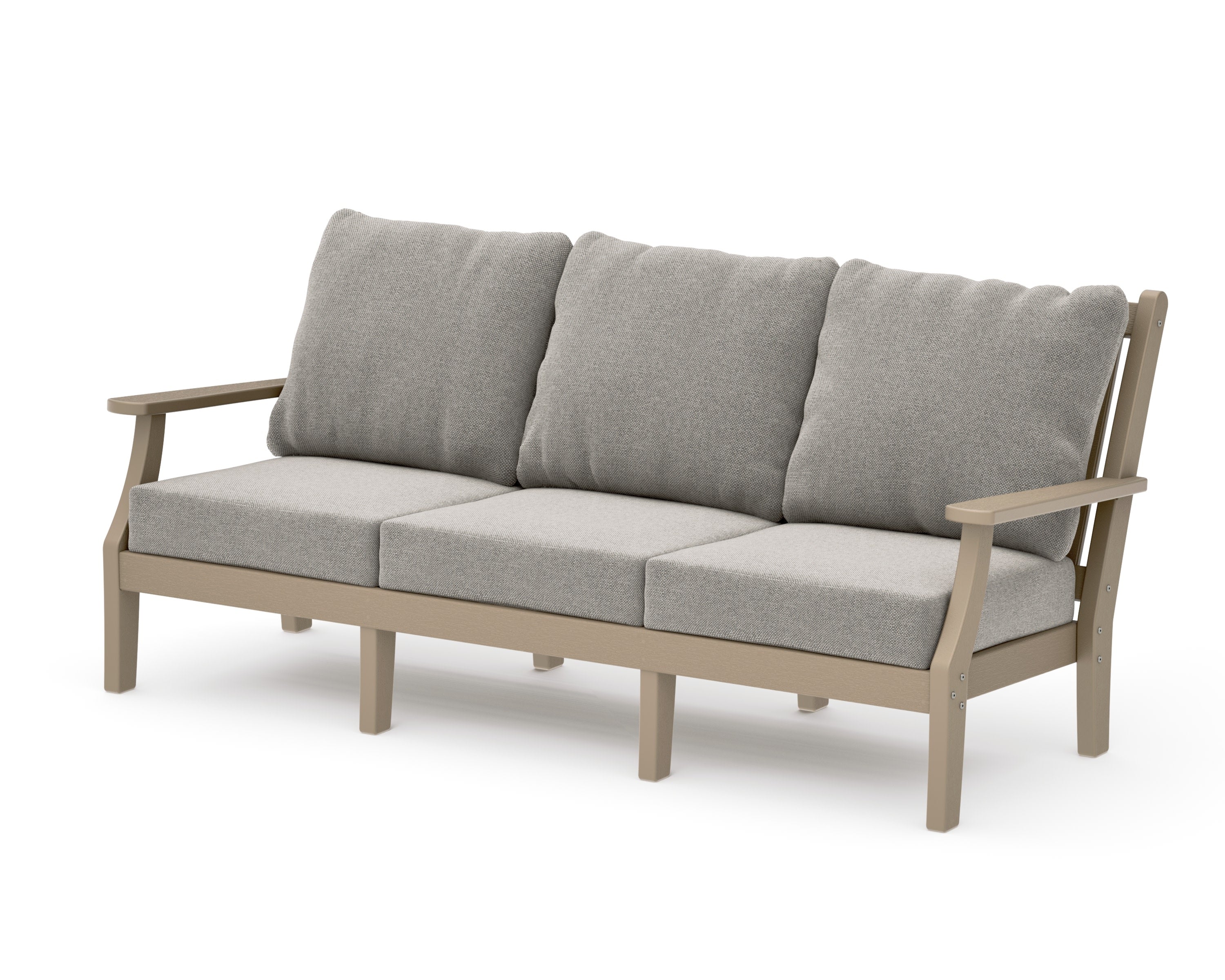 Wovendale Deep Seating Sofa in Vintage Sahara / Weathered Tweed