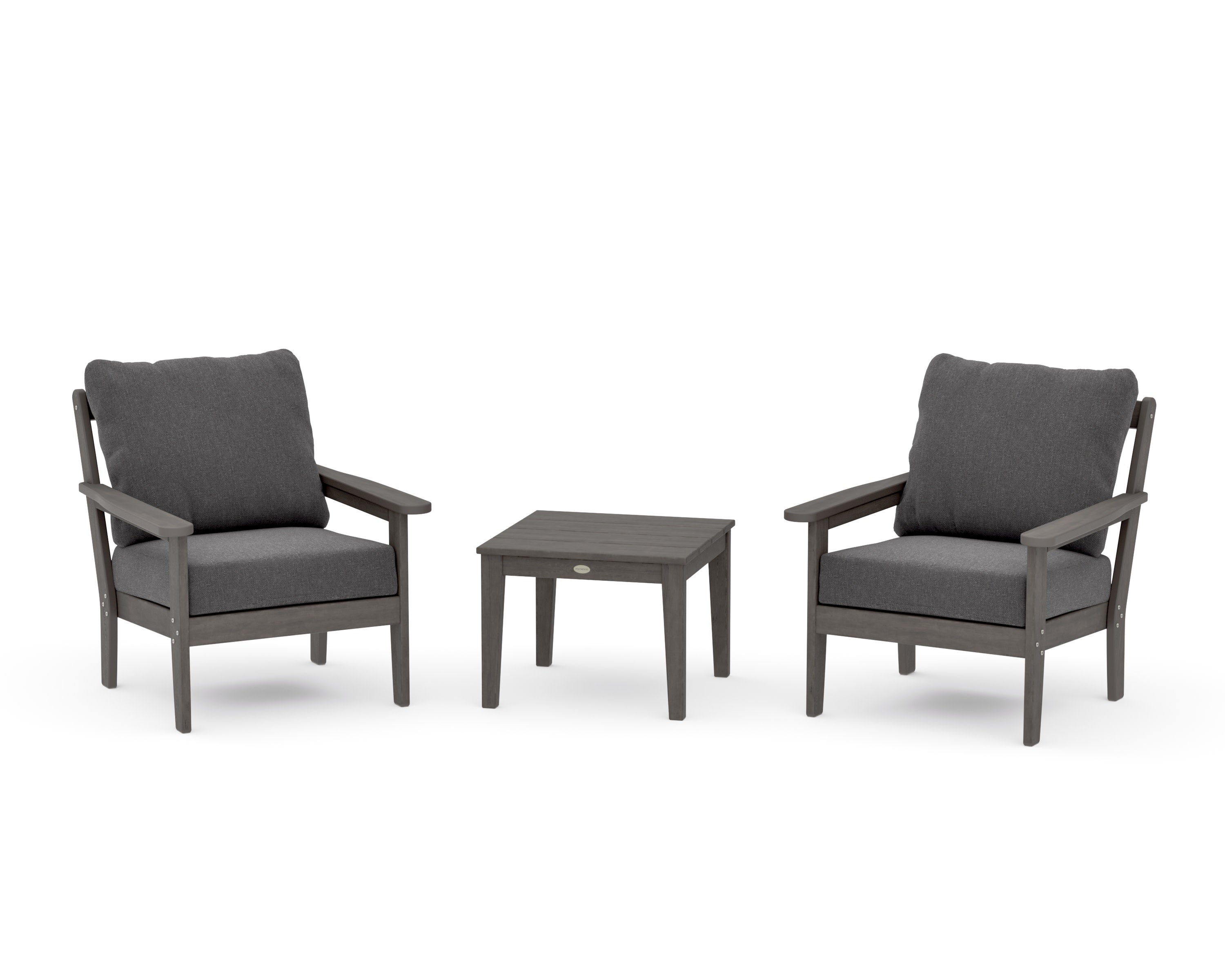 Cottage 3-Piece Deep Seating Set in Driftwood / Ash Charcoal