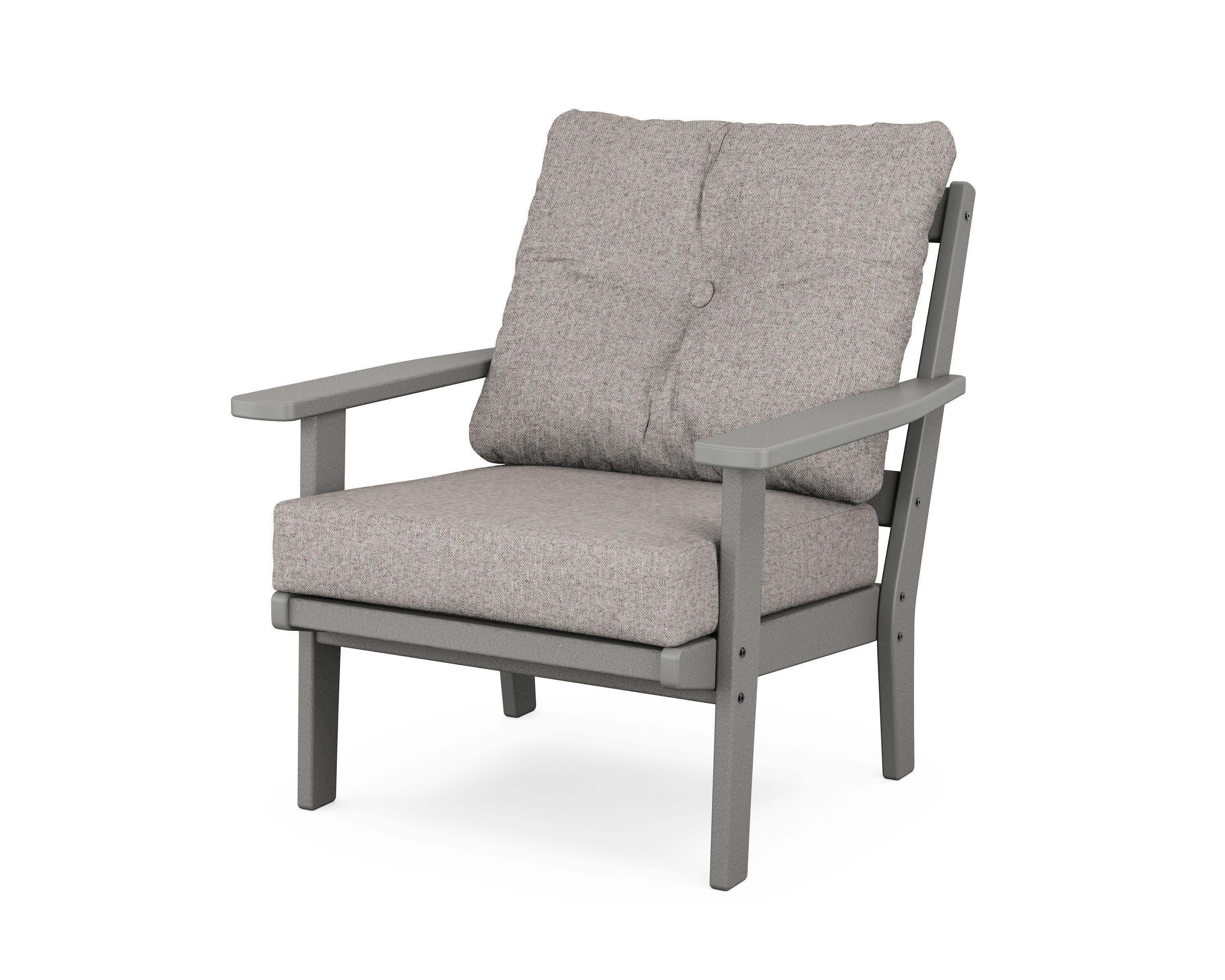 Prairie Deep Seating Chair in Slate Grey / Weathered Tweed