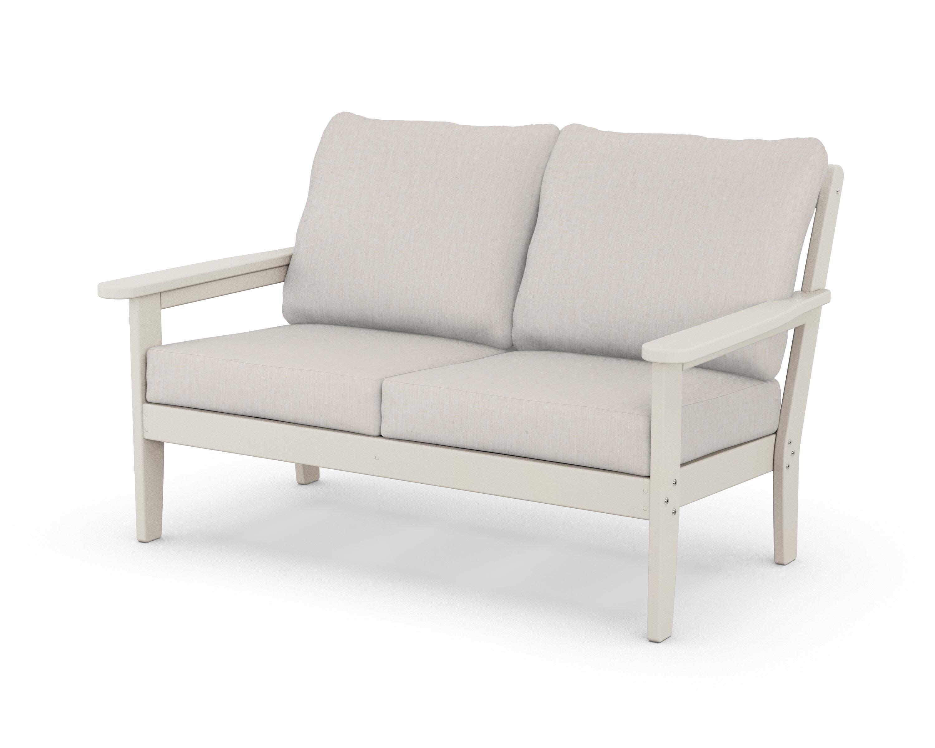 Cottage Deep Seating Loveseat in Sand / Cast Ash