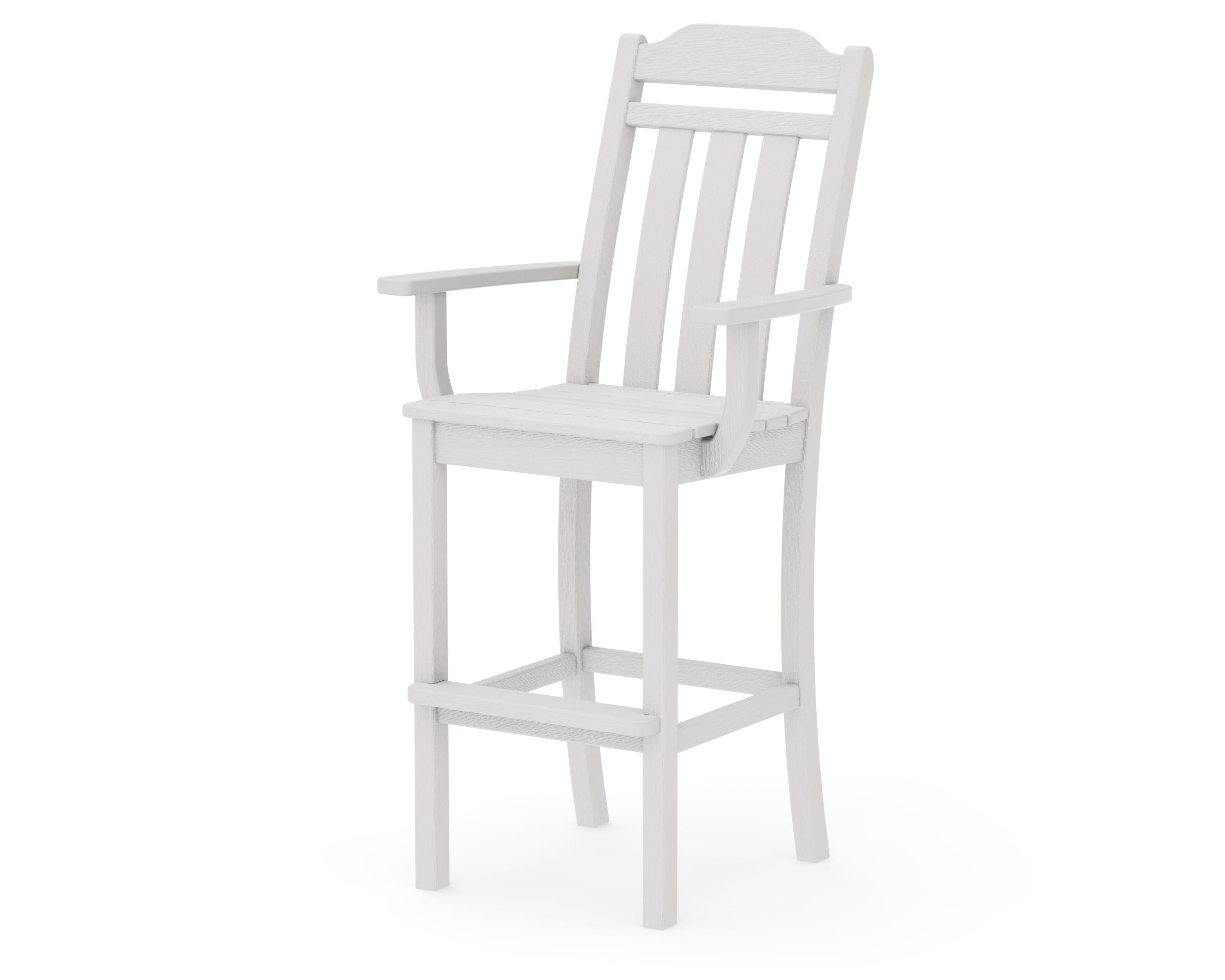 Cottage Bar Arm Chair in Vintage White