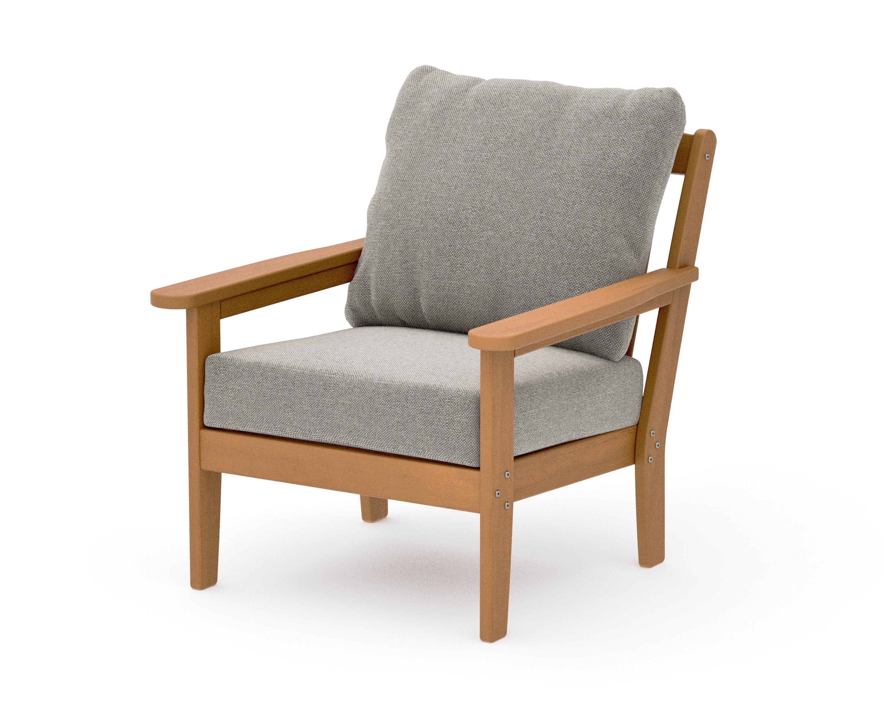 Cottage Deep Seating Chair in Natural / Weathered Tweed