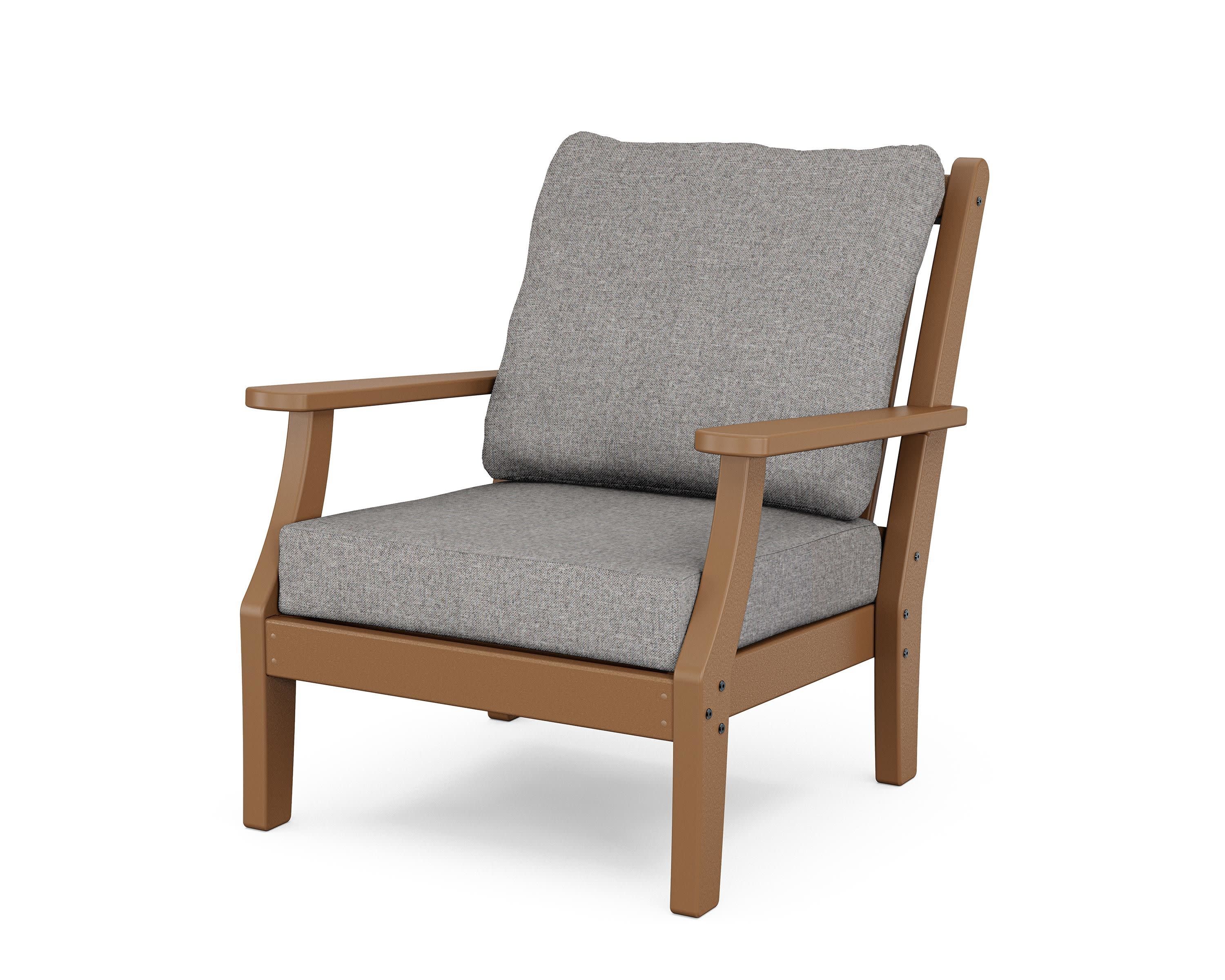 Wovendale Deep Seating Chair in Teak / Grey Mist