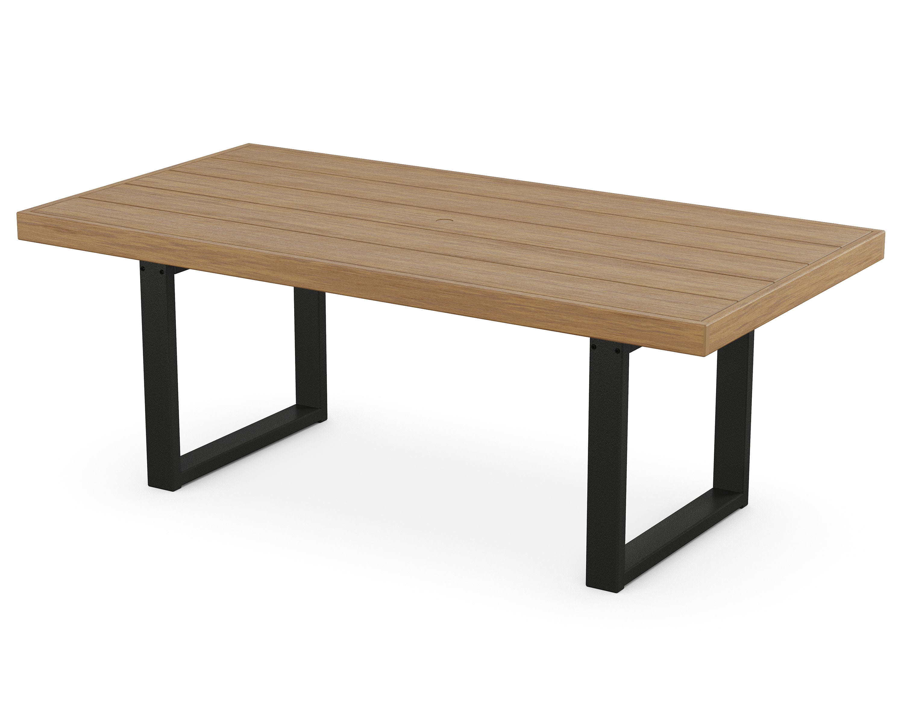 EDGE 40" x 78" Dining Table in Black / Natural