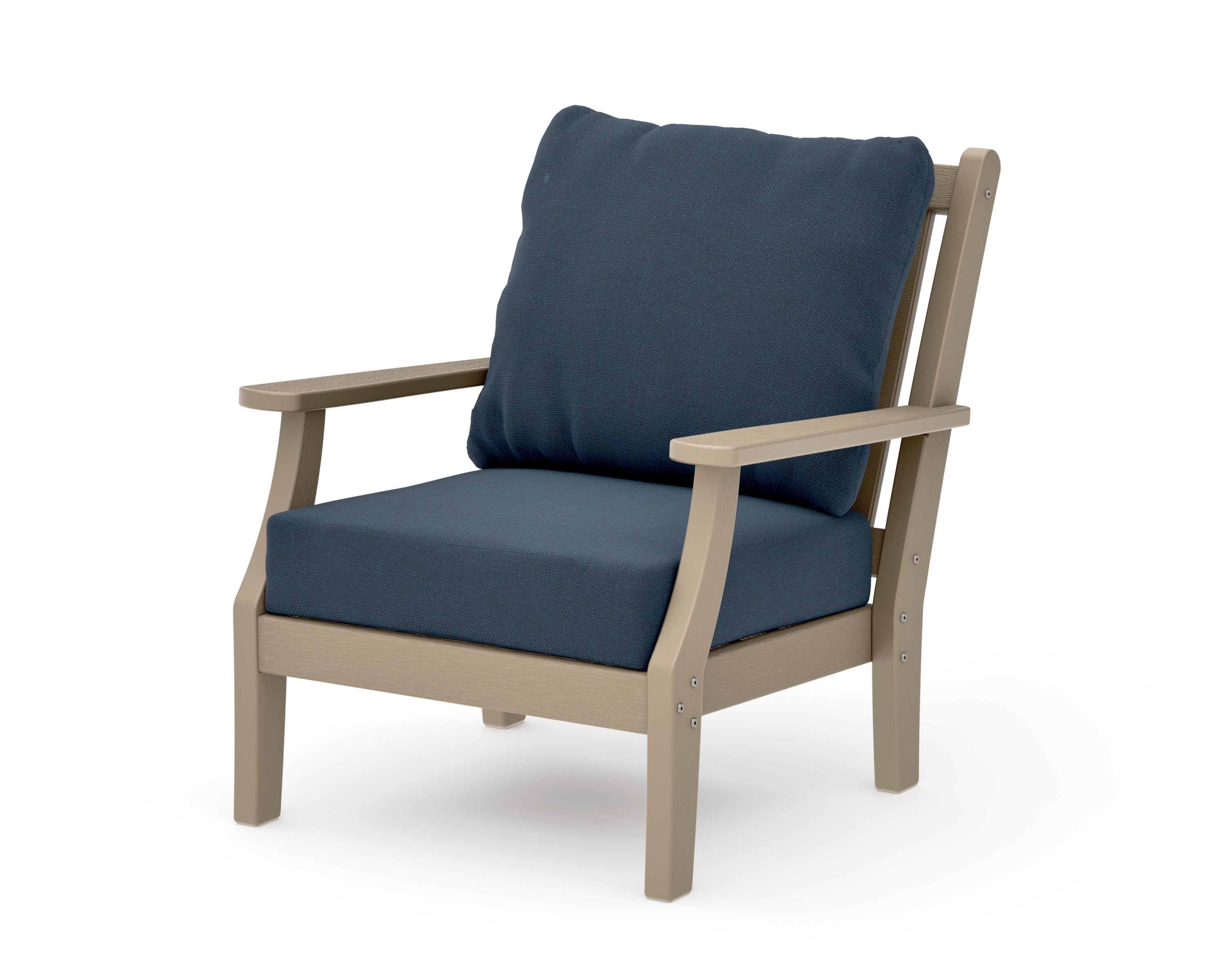 Wovendale Deep Seating Chair in Vintage Sahara / Marine Indigo
