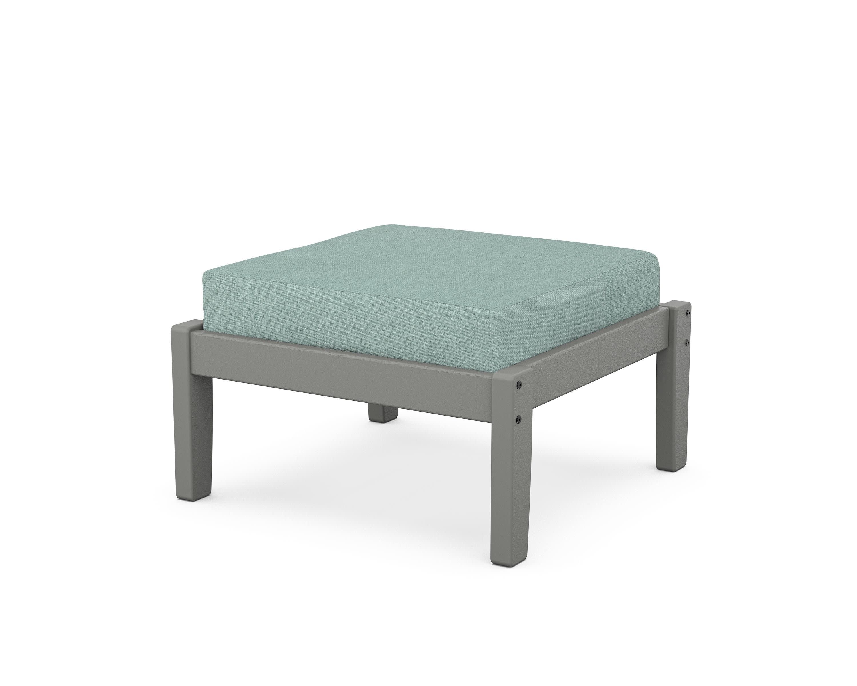 Deep Seating Ottoman in Slate Grey / Glacier Spa